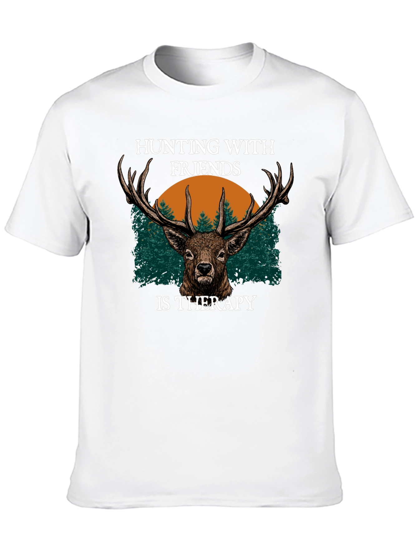 Hunting with Friends Therapy Graphic T-Shirt