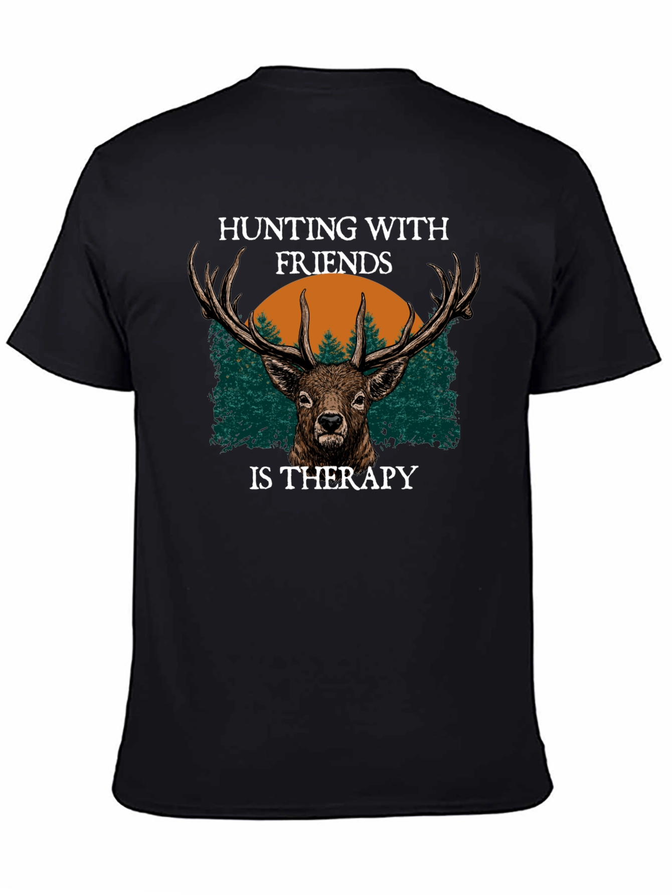 Hunting with Friends Therapy Graphic T-Shirt