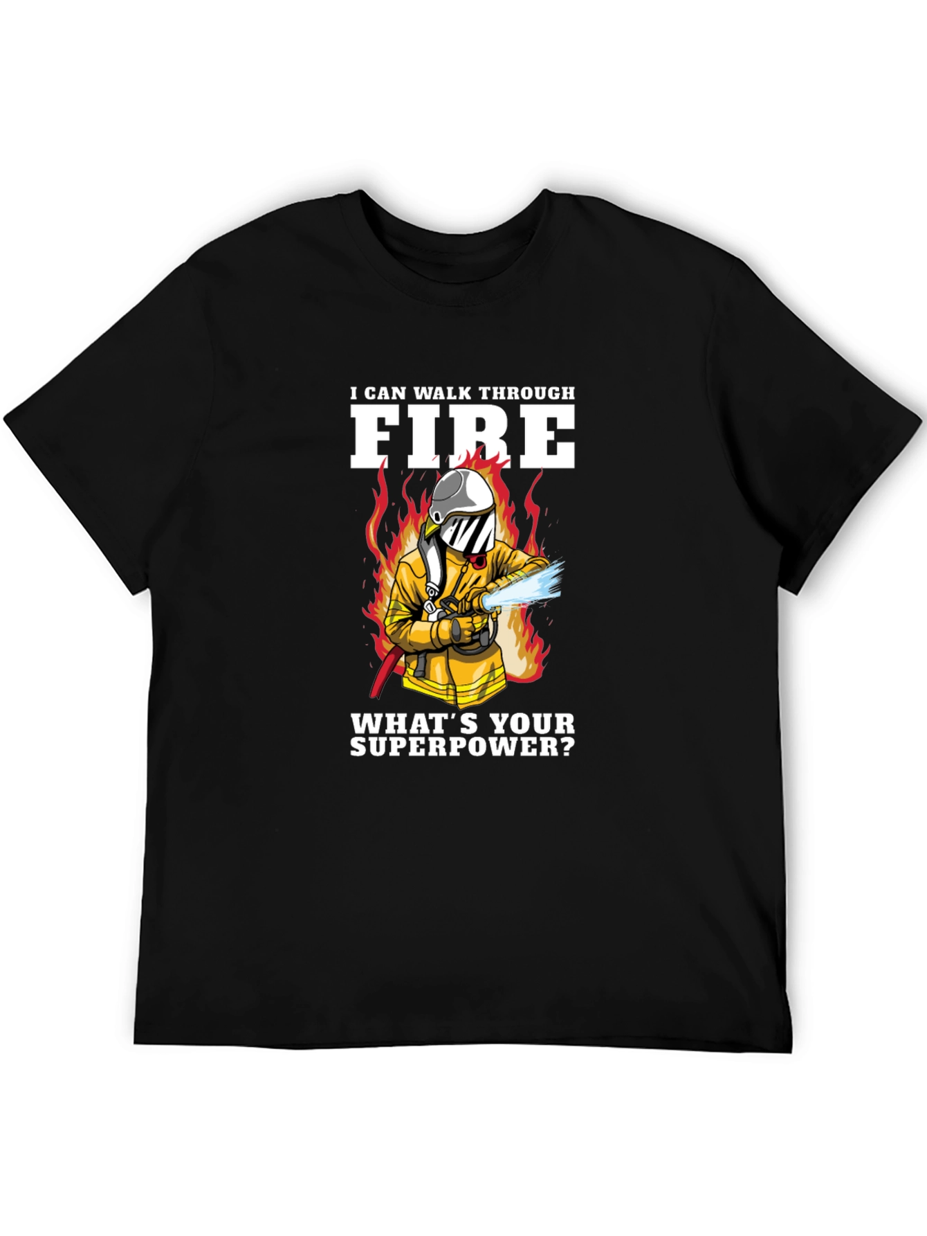Firefighter Superpower Graphic T-Shirt