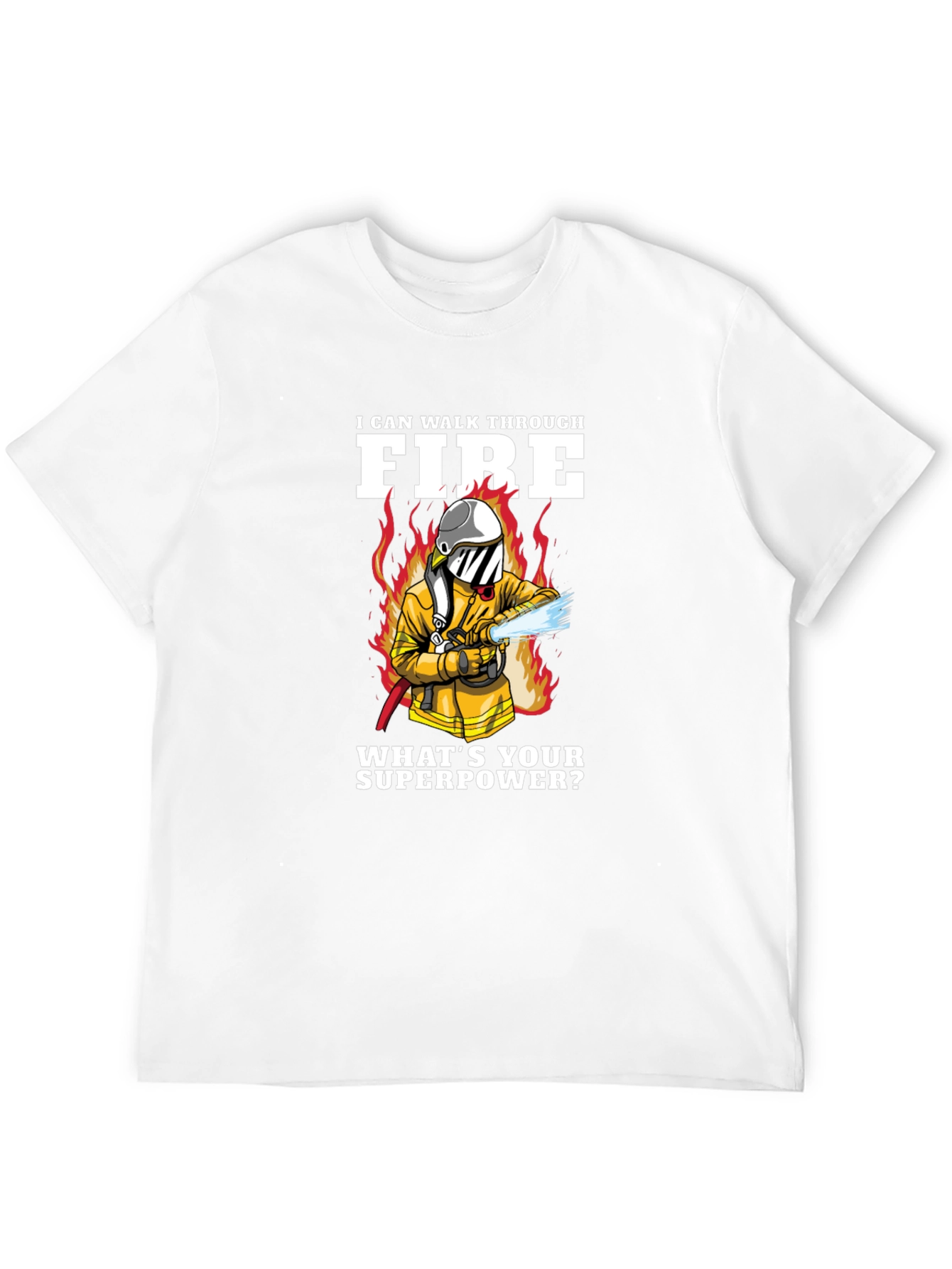 Firefighter Superpower Graphic T-Shirt