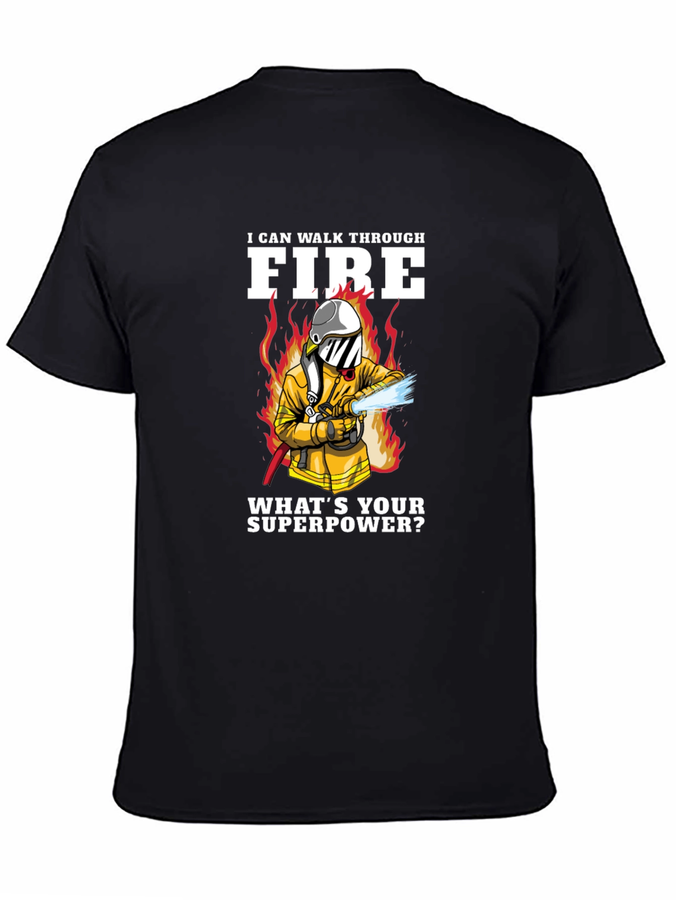 Firefighter Superpower Graphic T-Shirt