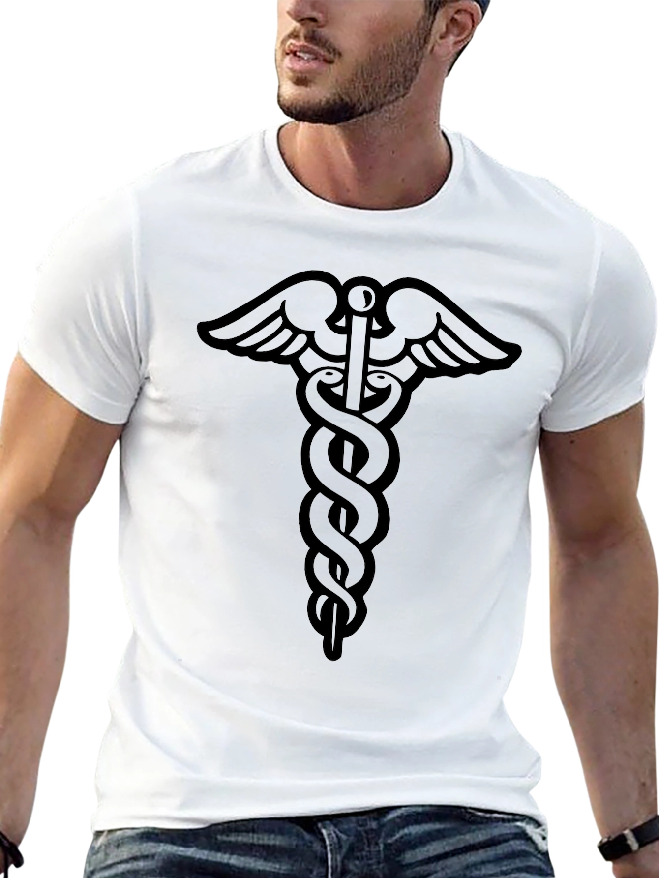 Caduceus Symbol T-Shirt - Unisex Medical Tee