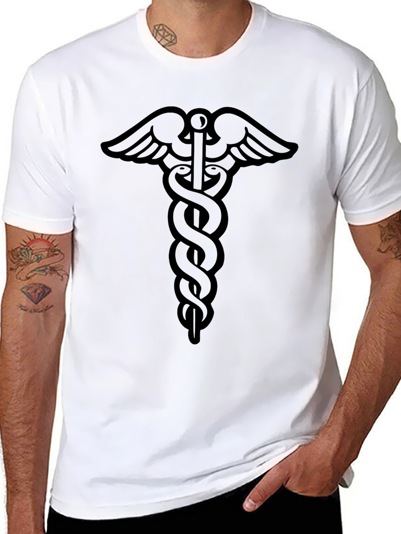 Caduceus Symbol T-Shirt - Unisex Medical Tee