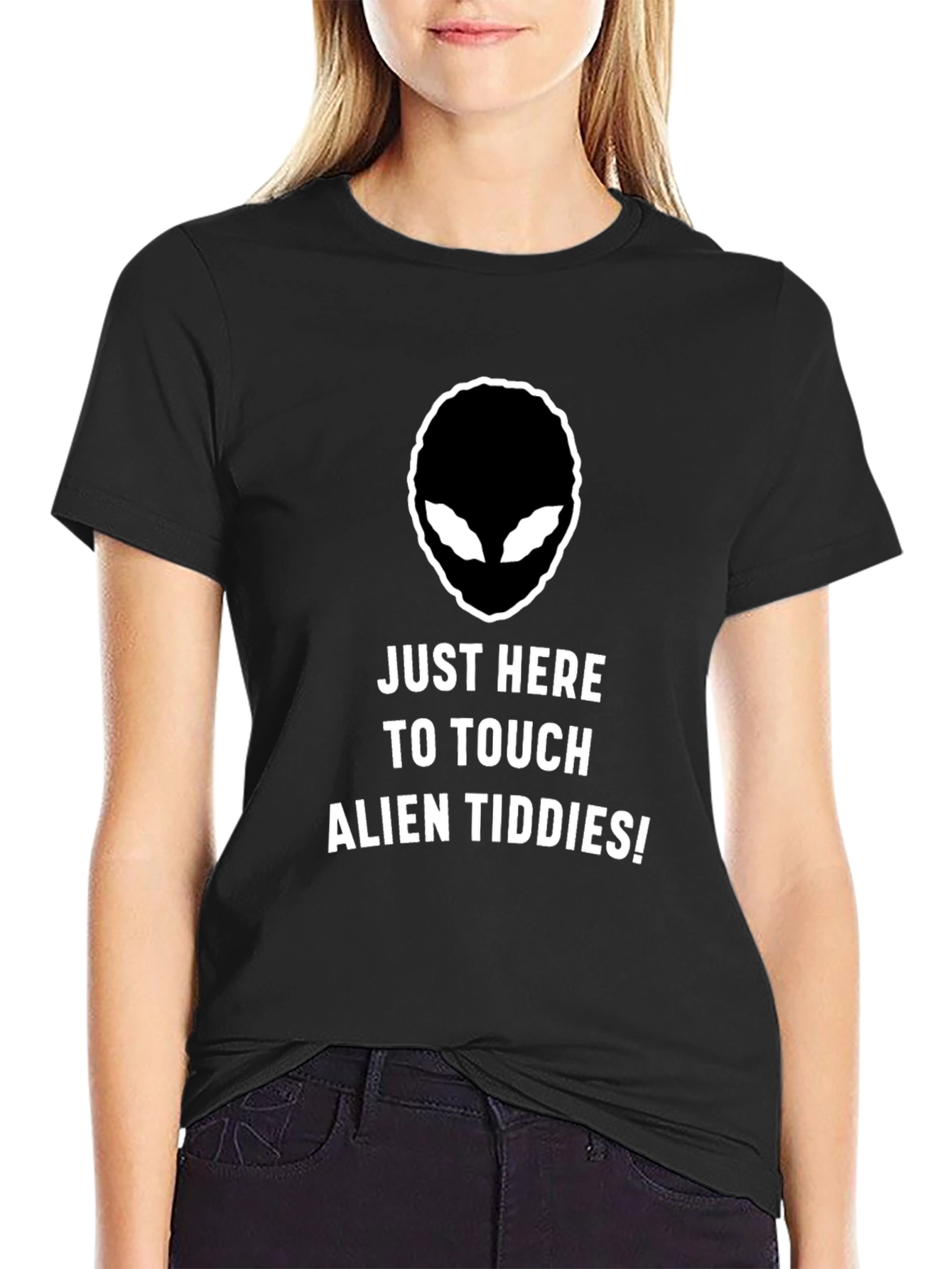Alien Tiddies Graphic Tee - Funny Novelty T-Shirt