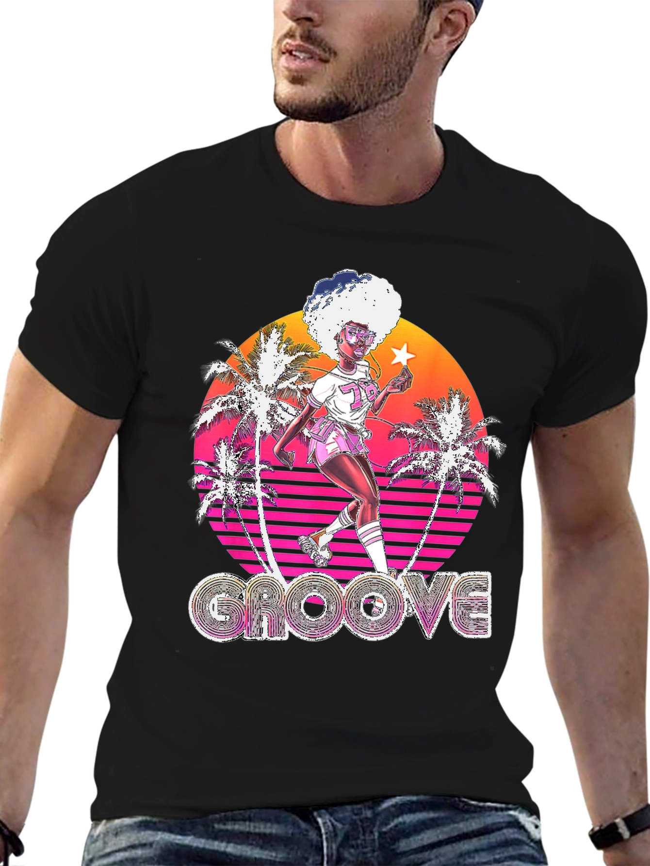 Retro Groove T-Shirt with 80s Vibe