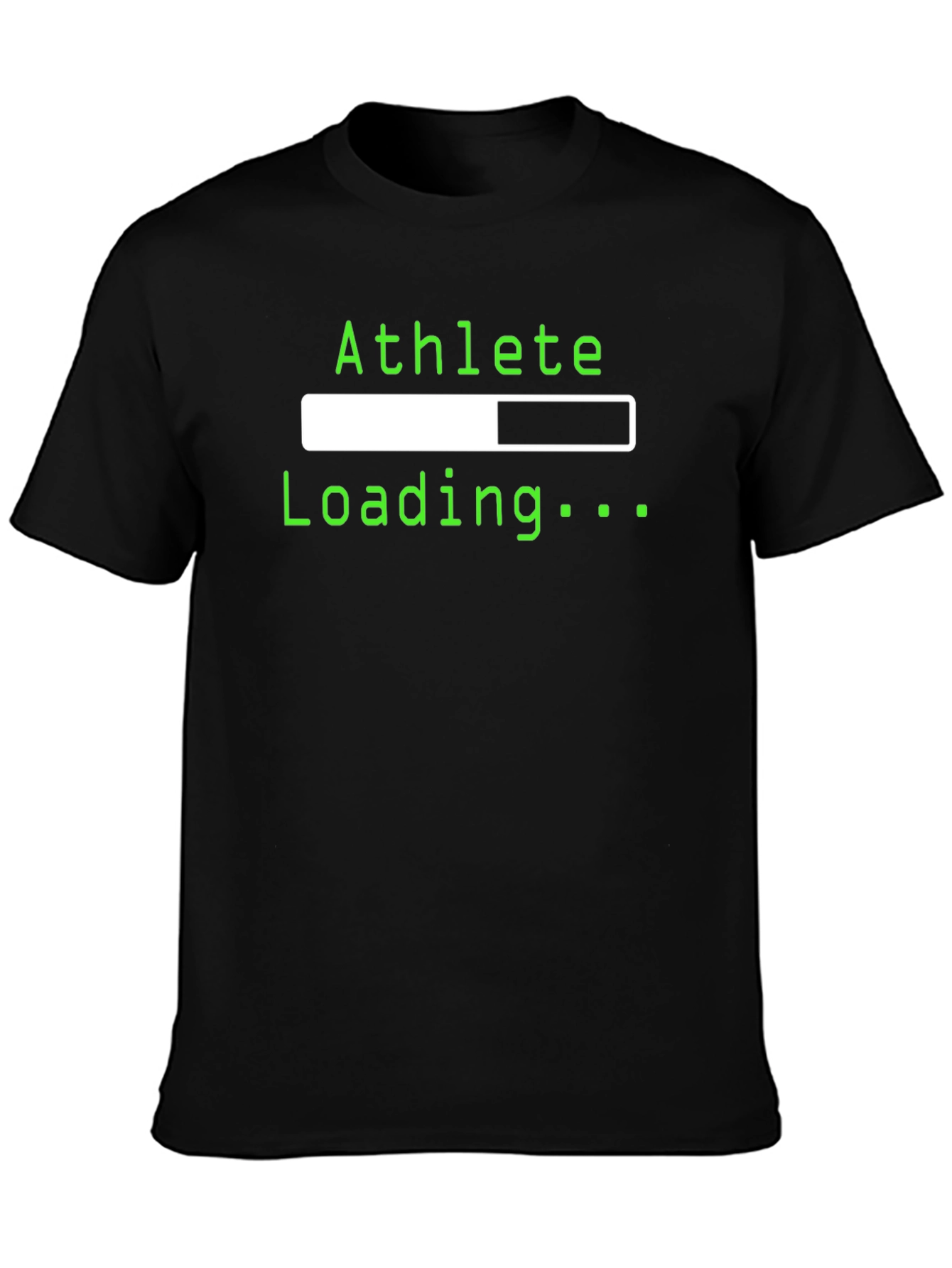 Athlete Loading Graphic T-Shirt - Black