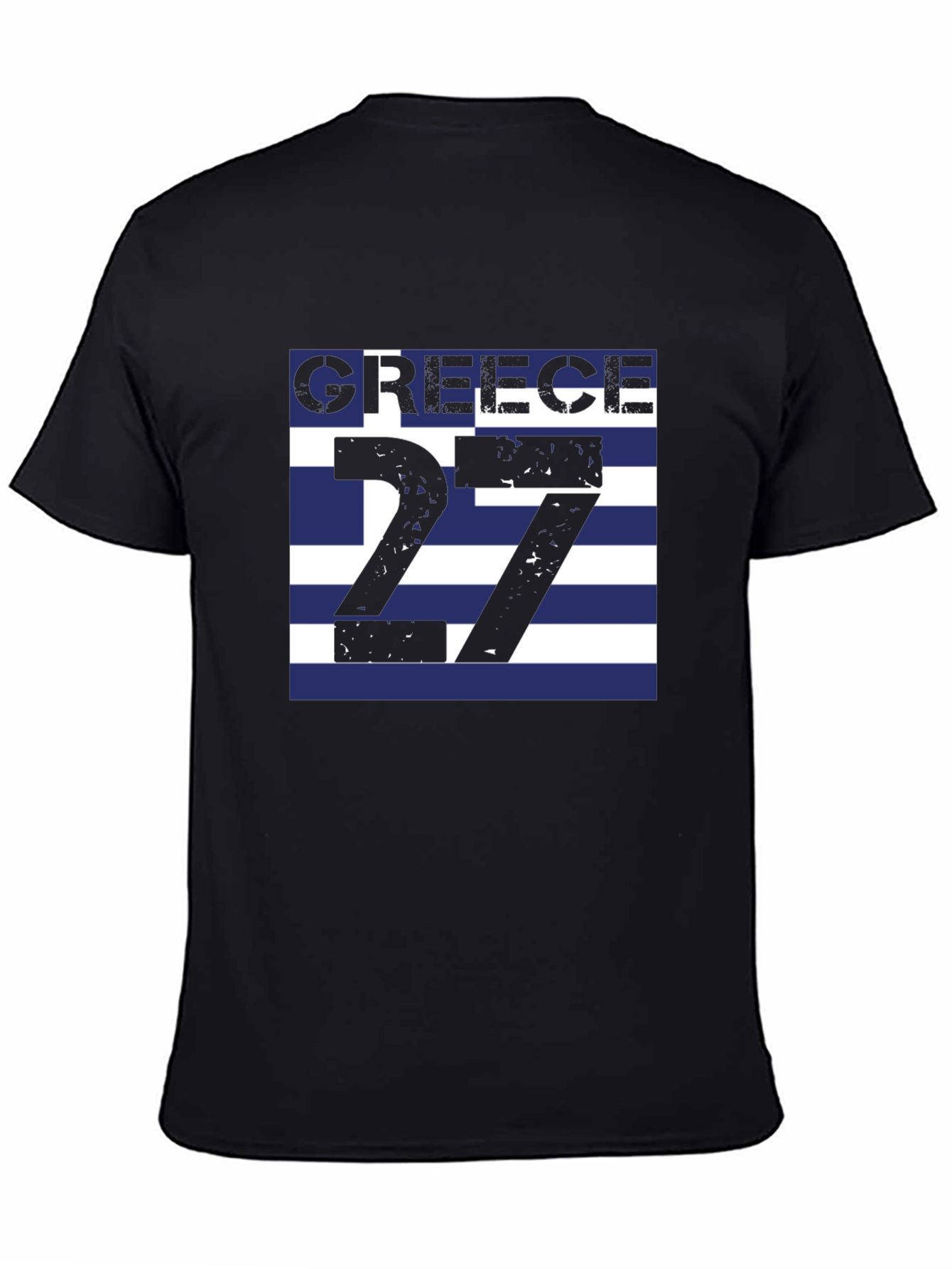 Greece Flag T-Shirt - Number 27 Greek Pride