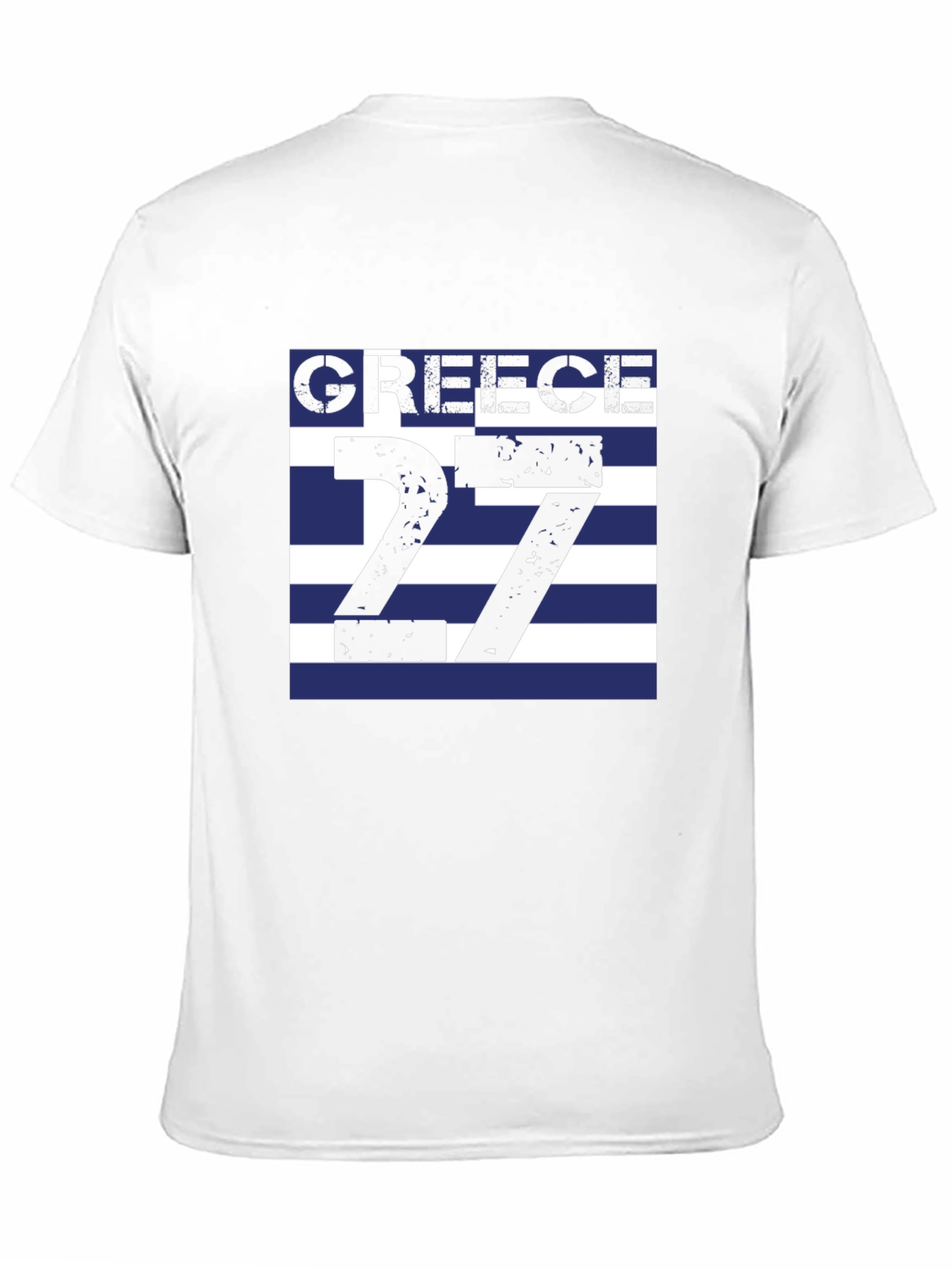 Greece Flag T-Shirt - Number 27 Greek Pride