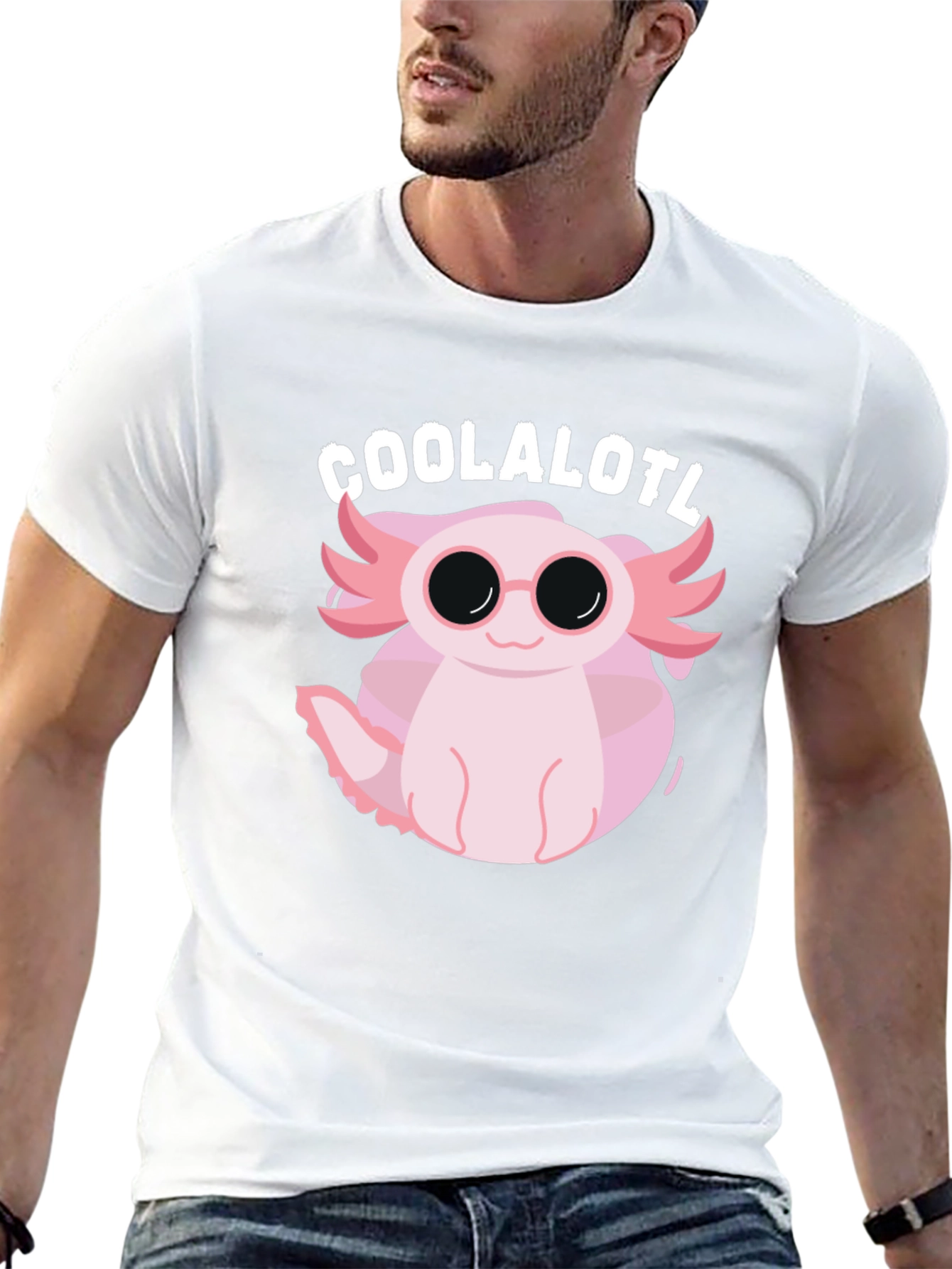 Cool Axolotl Black T-Shirt
