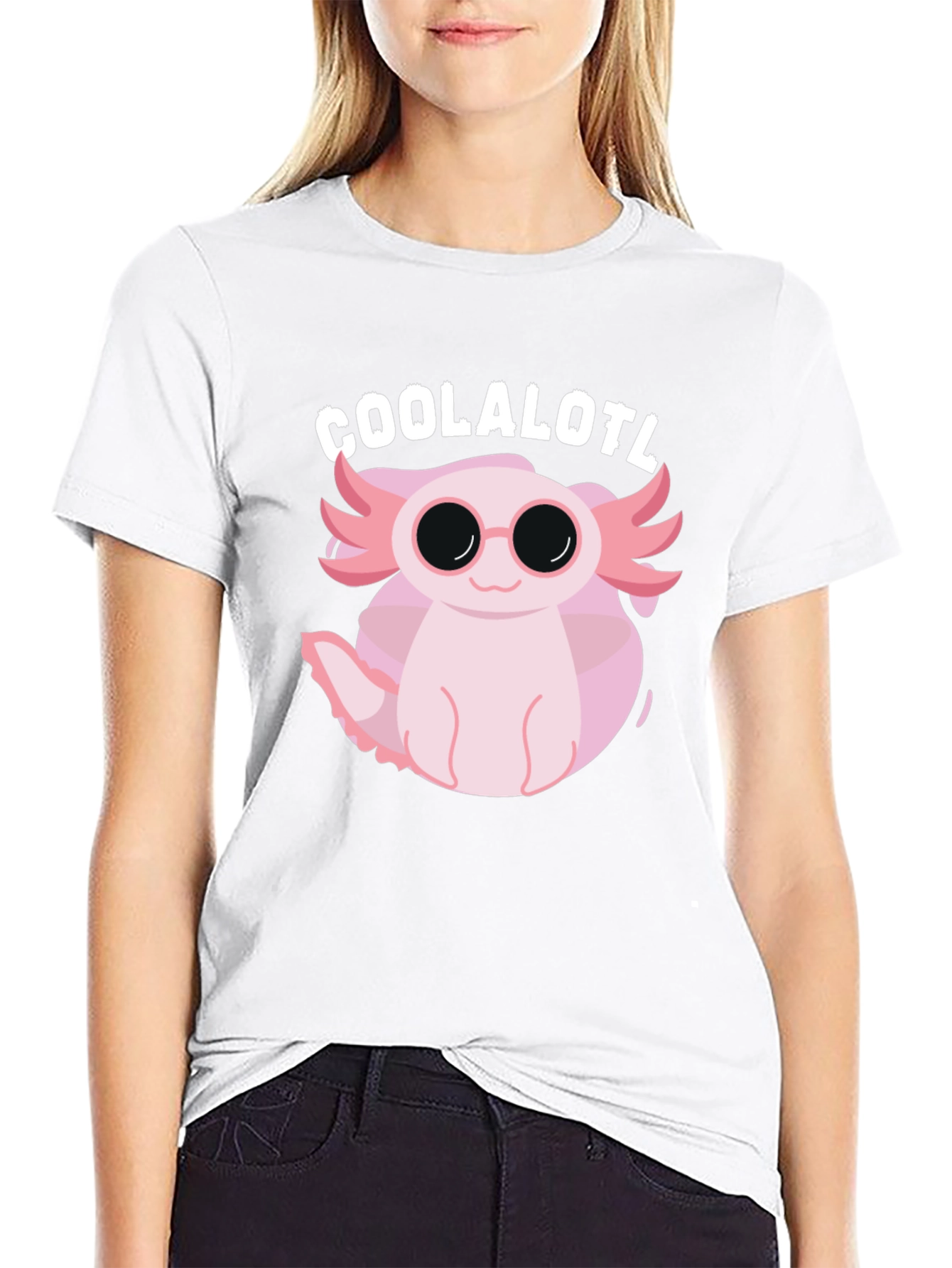 Cool Axolotl Black T-Shirt