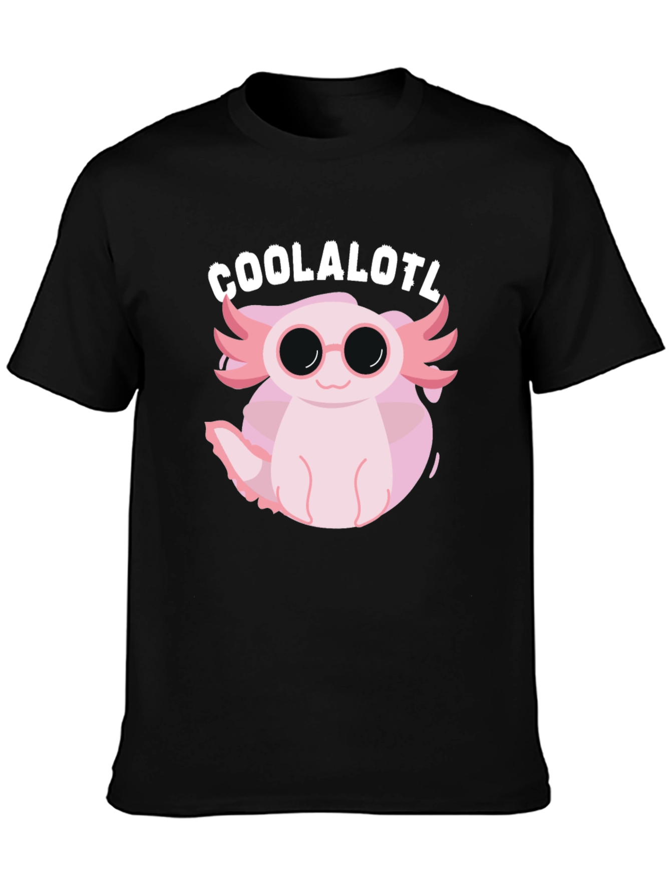 Cool Axolotl Black T-Shirt