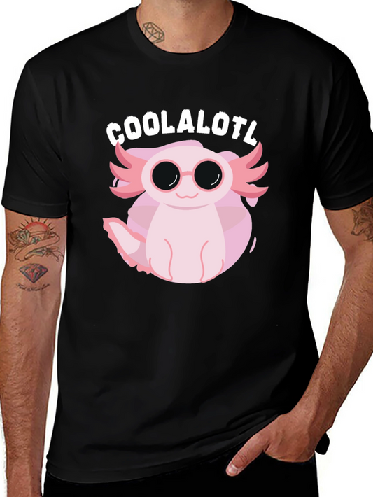 Cool Axolotl Black T-Shirt