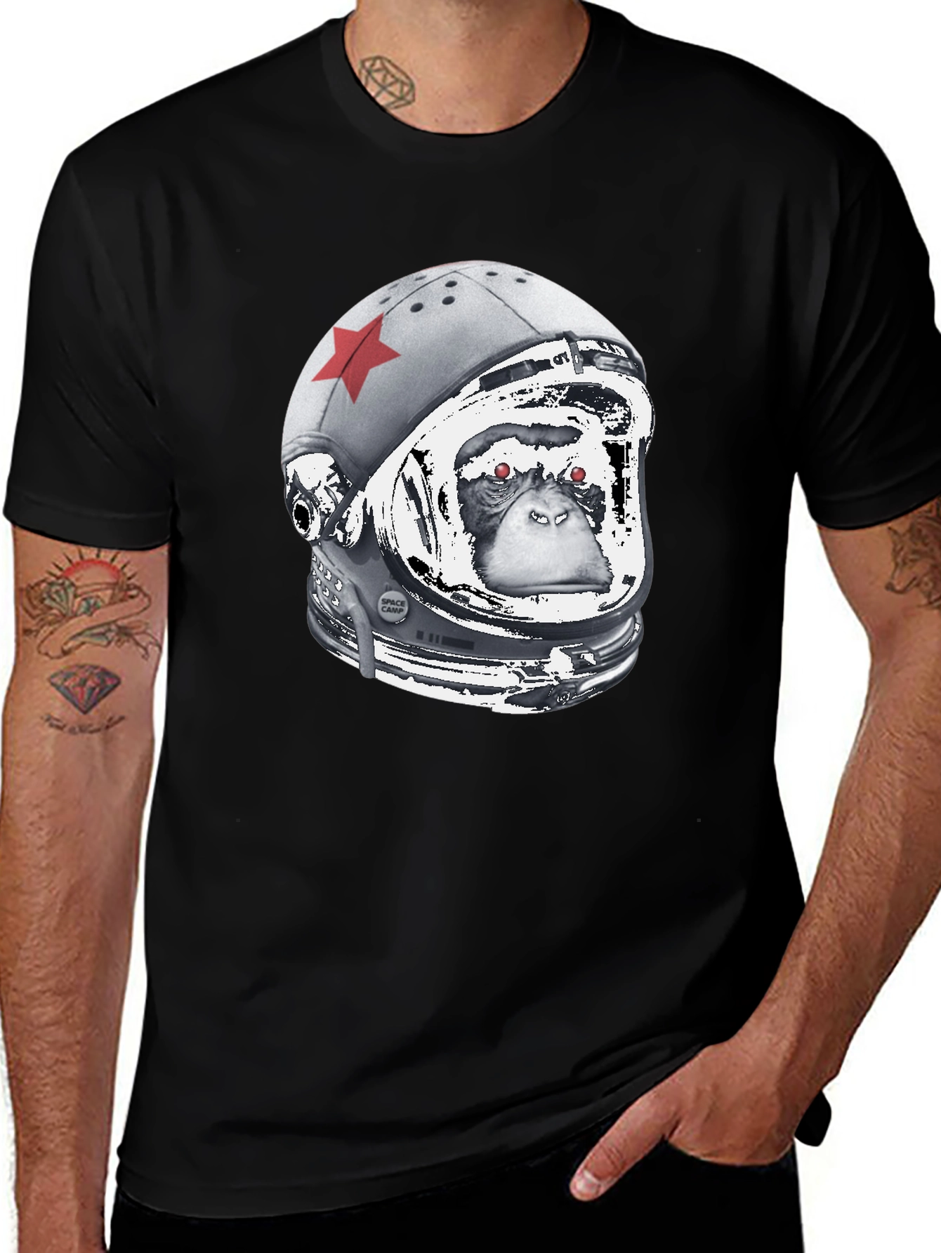 Astro Chimp Tee - Space Monkey Graphic T-Shirt
