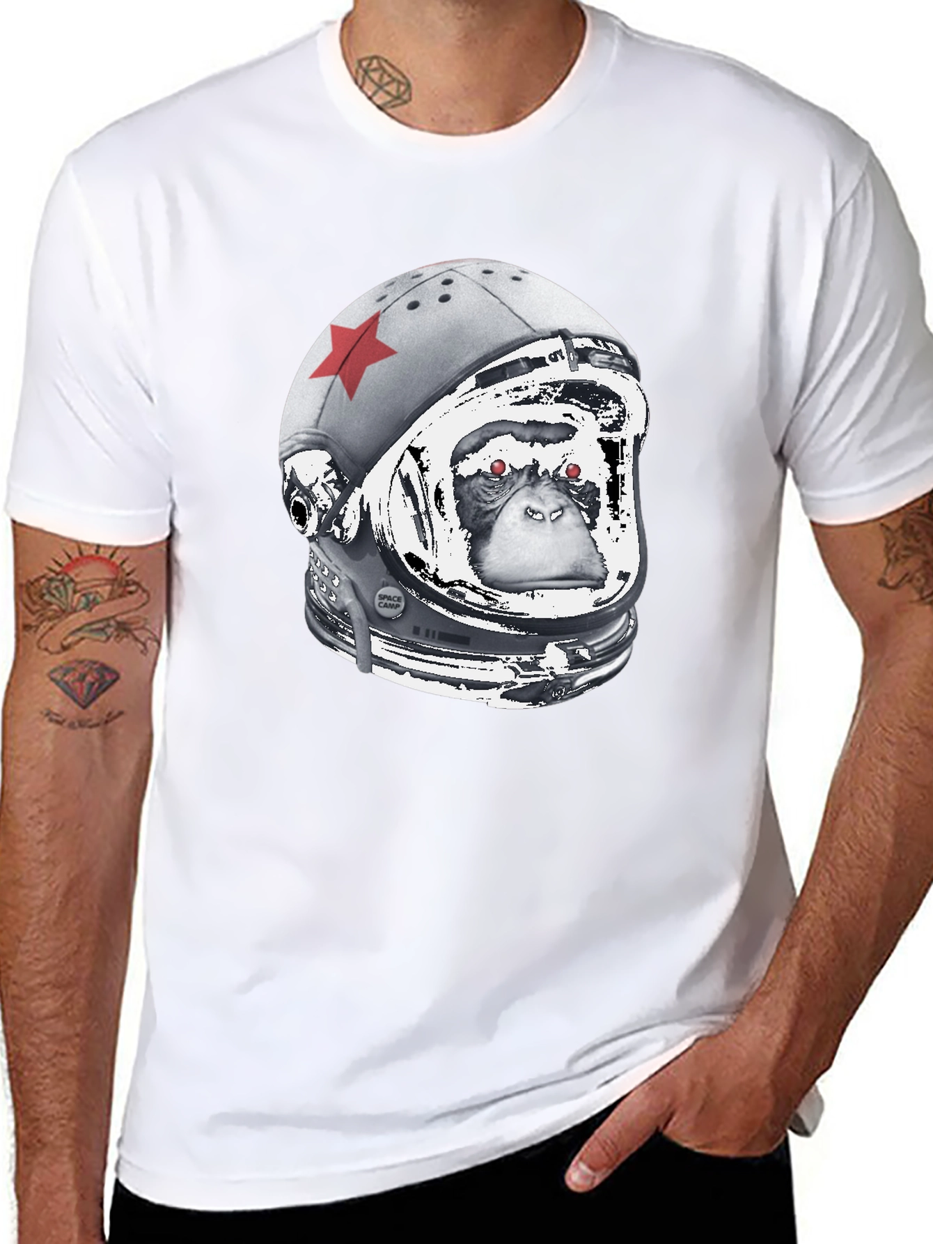 Astro Chimp Tee - Space Monkey Graphic T-Shirt