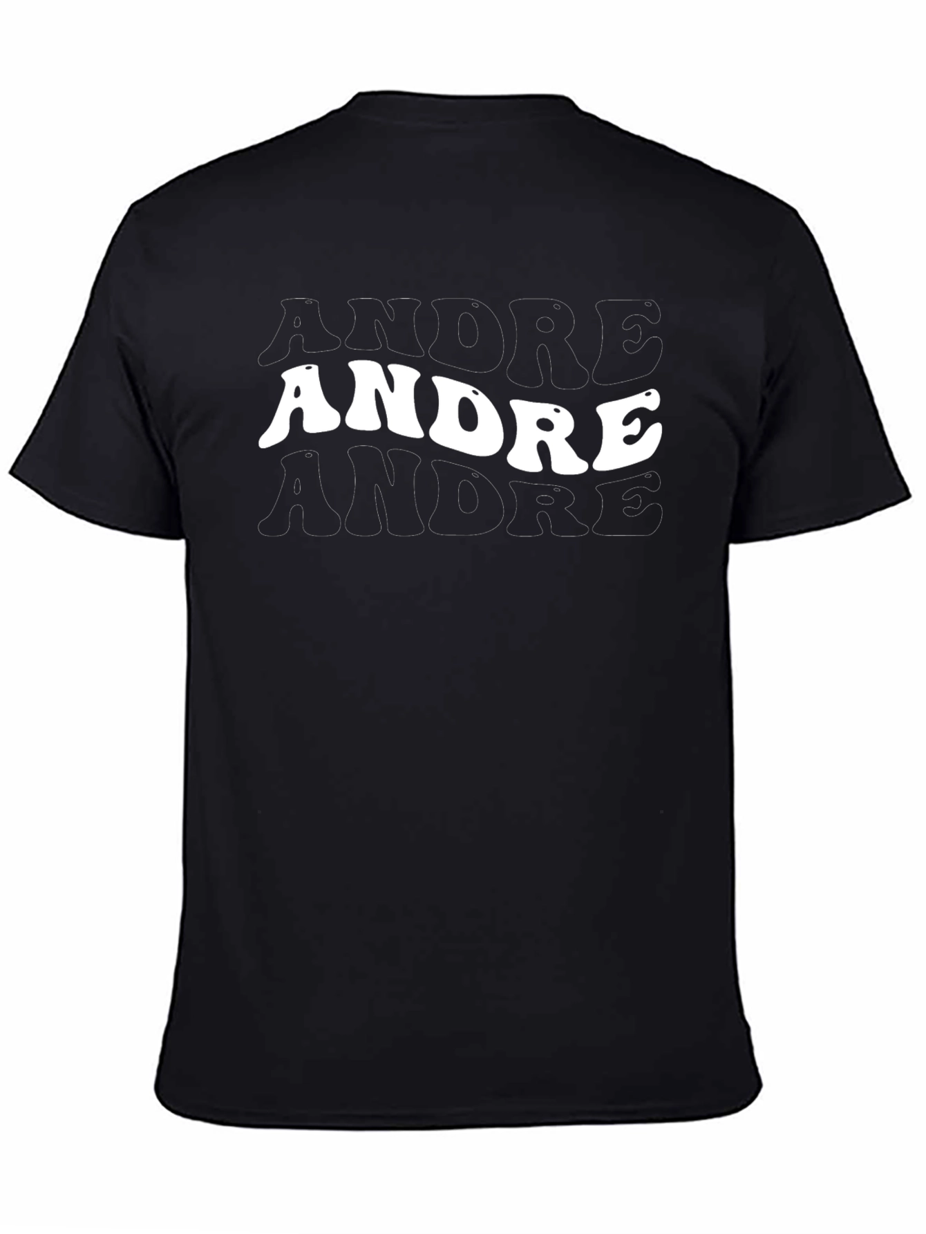 Retro Andre Graphic Tee - Black