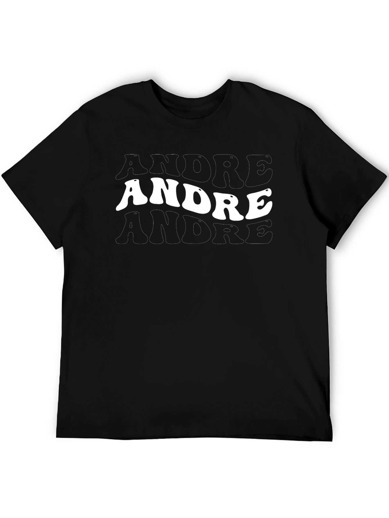 Retro Andre Graphic Tee - Black