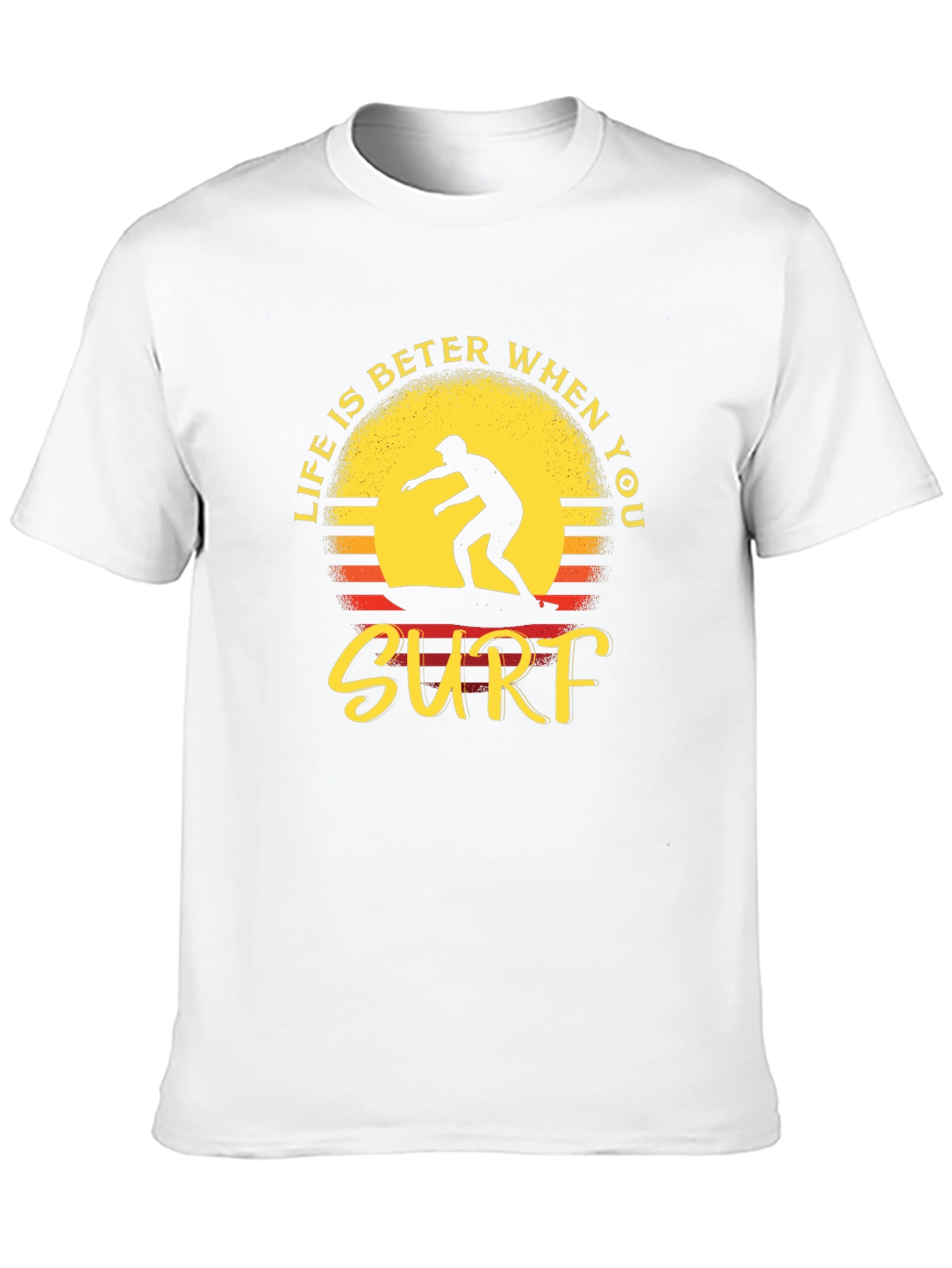 Life is Better When You Surf Black T-Shirt