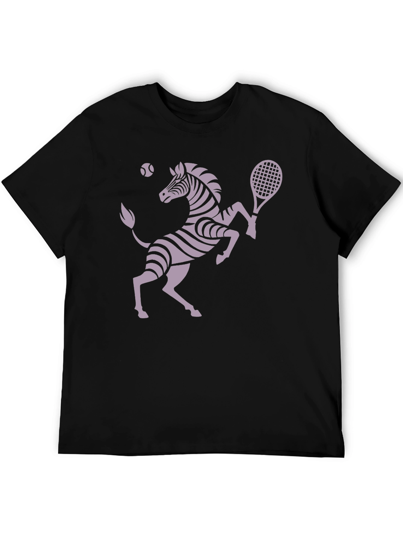 Zebra Tennis Player Graphic T-Shirt - Unique Design!