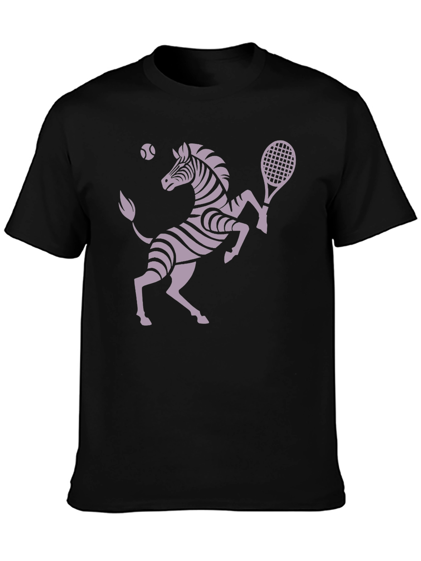 Zebra Tennis Player Graphic T-Shirt - Unique Design!