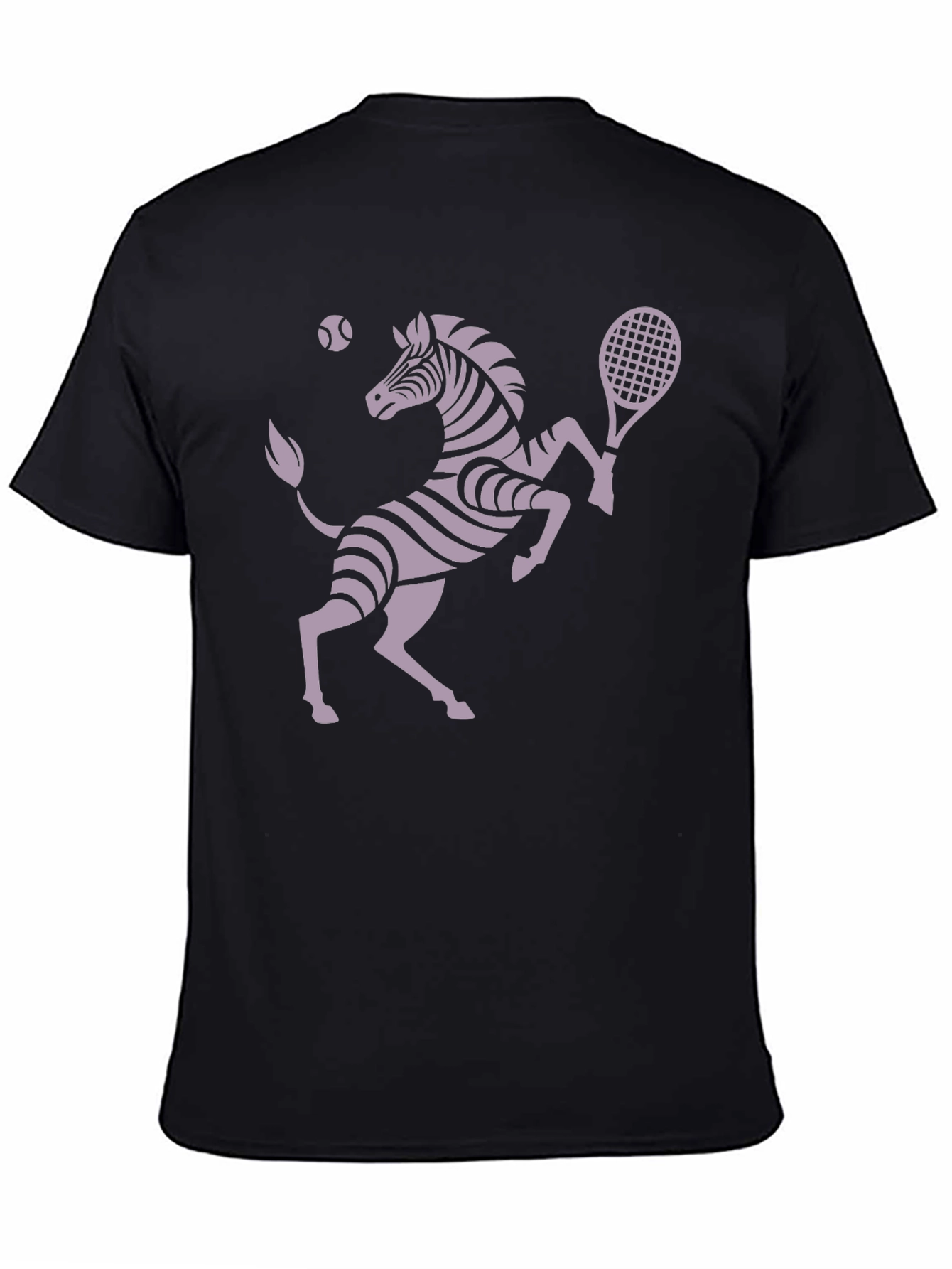 Zebra Tennis Player Graphic T-Shirt - Unique Design!