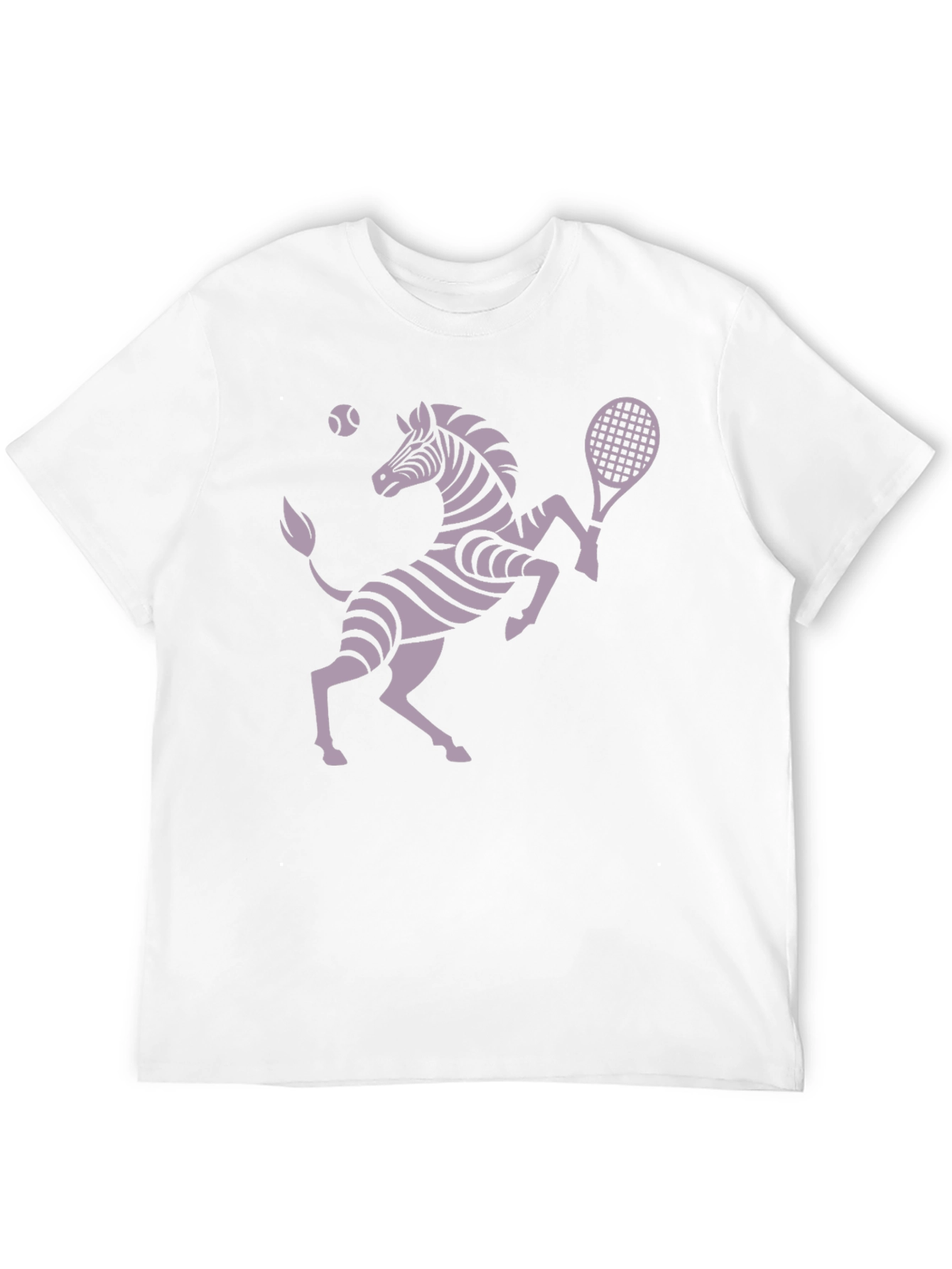 Zebra Tennis Player Graphic T-Shirt - Unique Design!