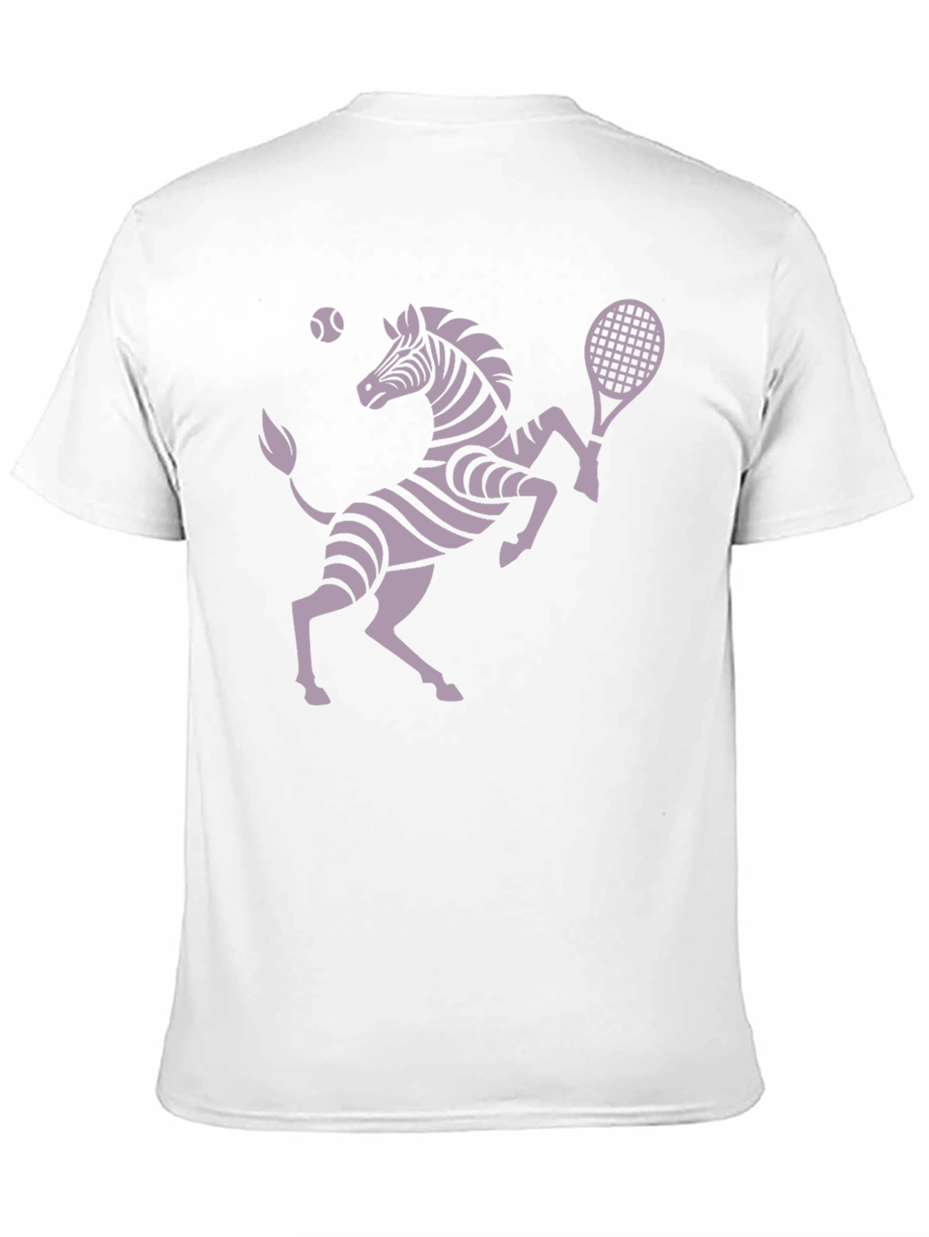 Zebra Tennis Player Graphic T-Shirt - Unique Design!