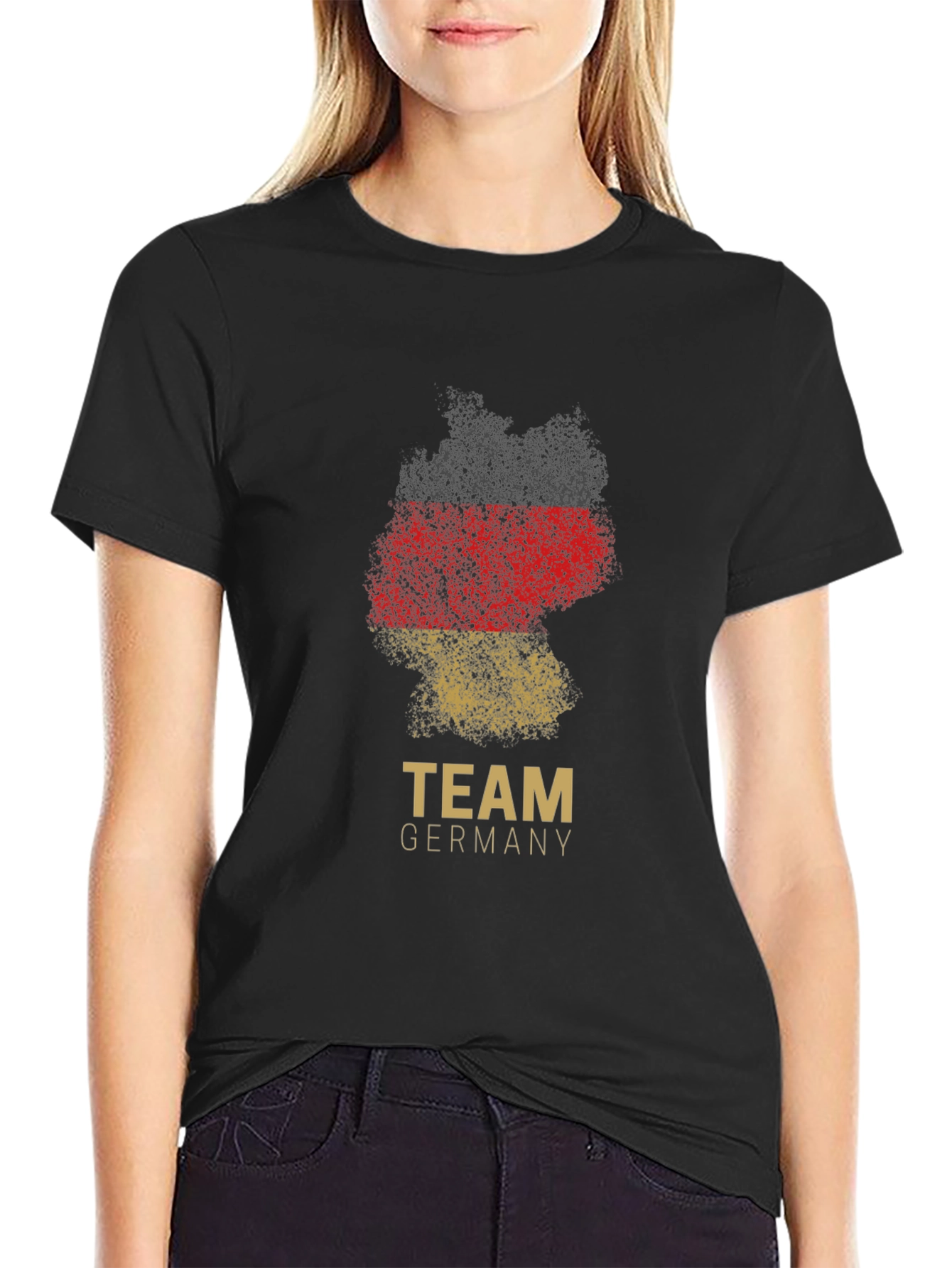 Team Germany T-Shirt - Grunge Flag Design