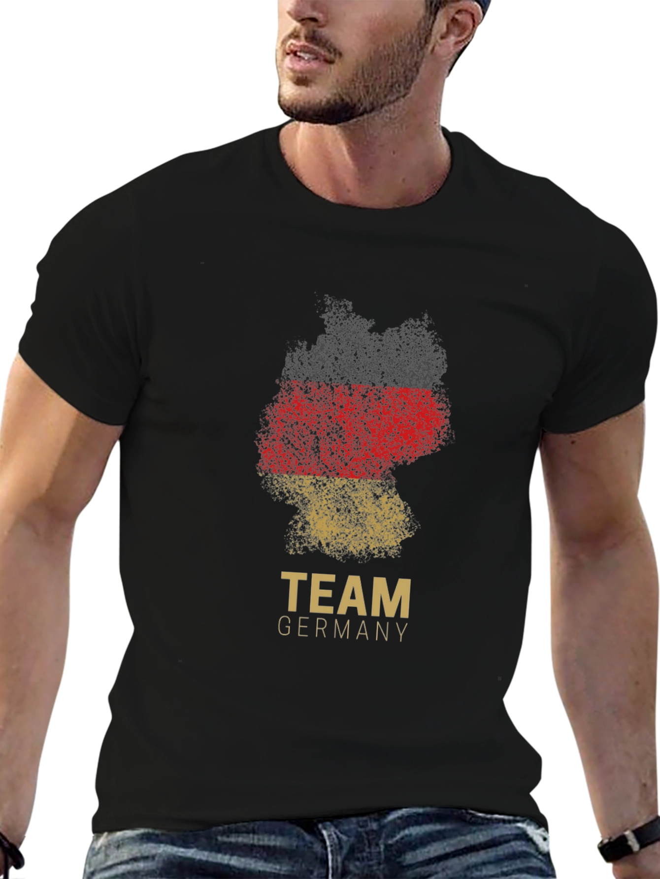 Team Germany T-Shirt - Grunge Flag Design