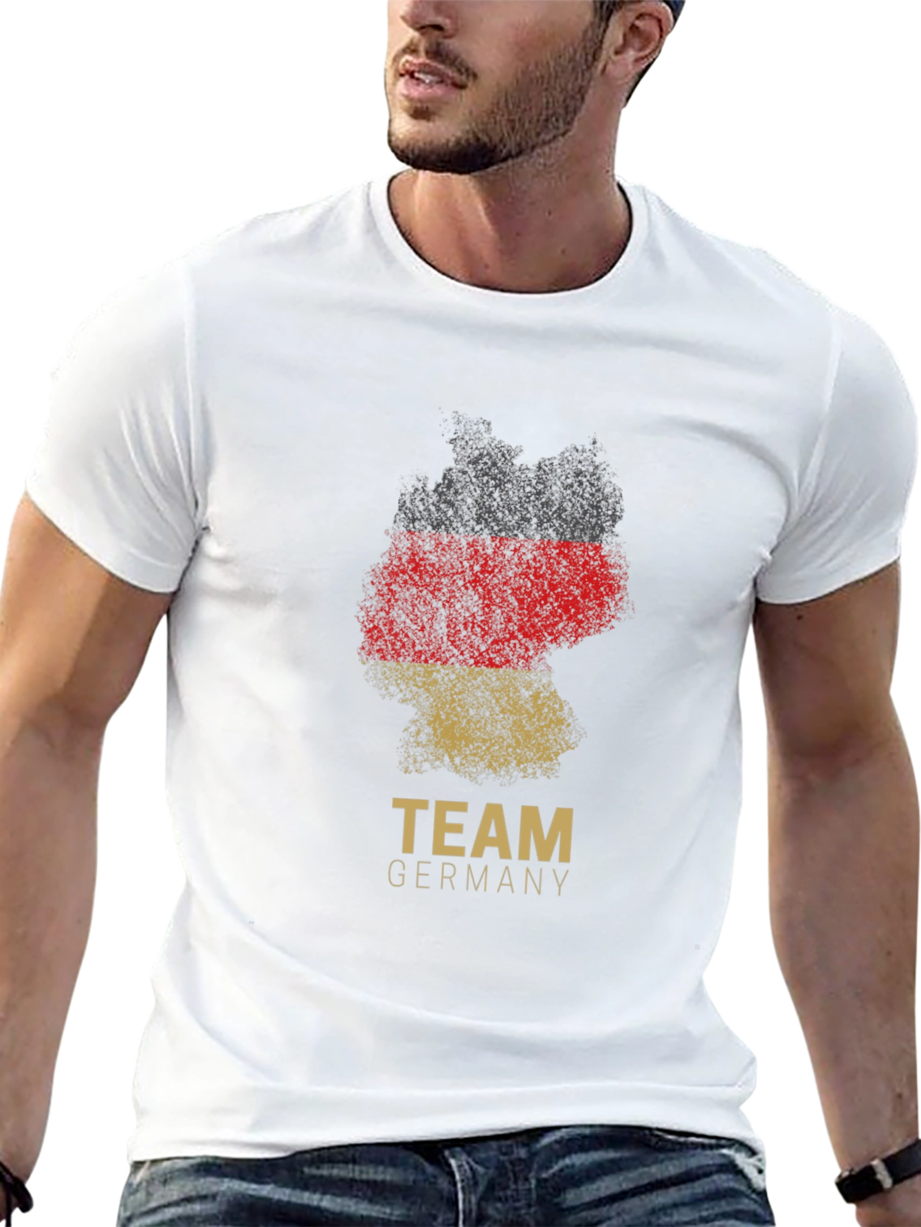 Team Germany T-Shirt - Grunge Flag Design