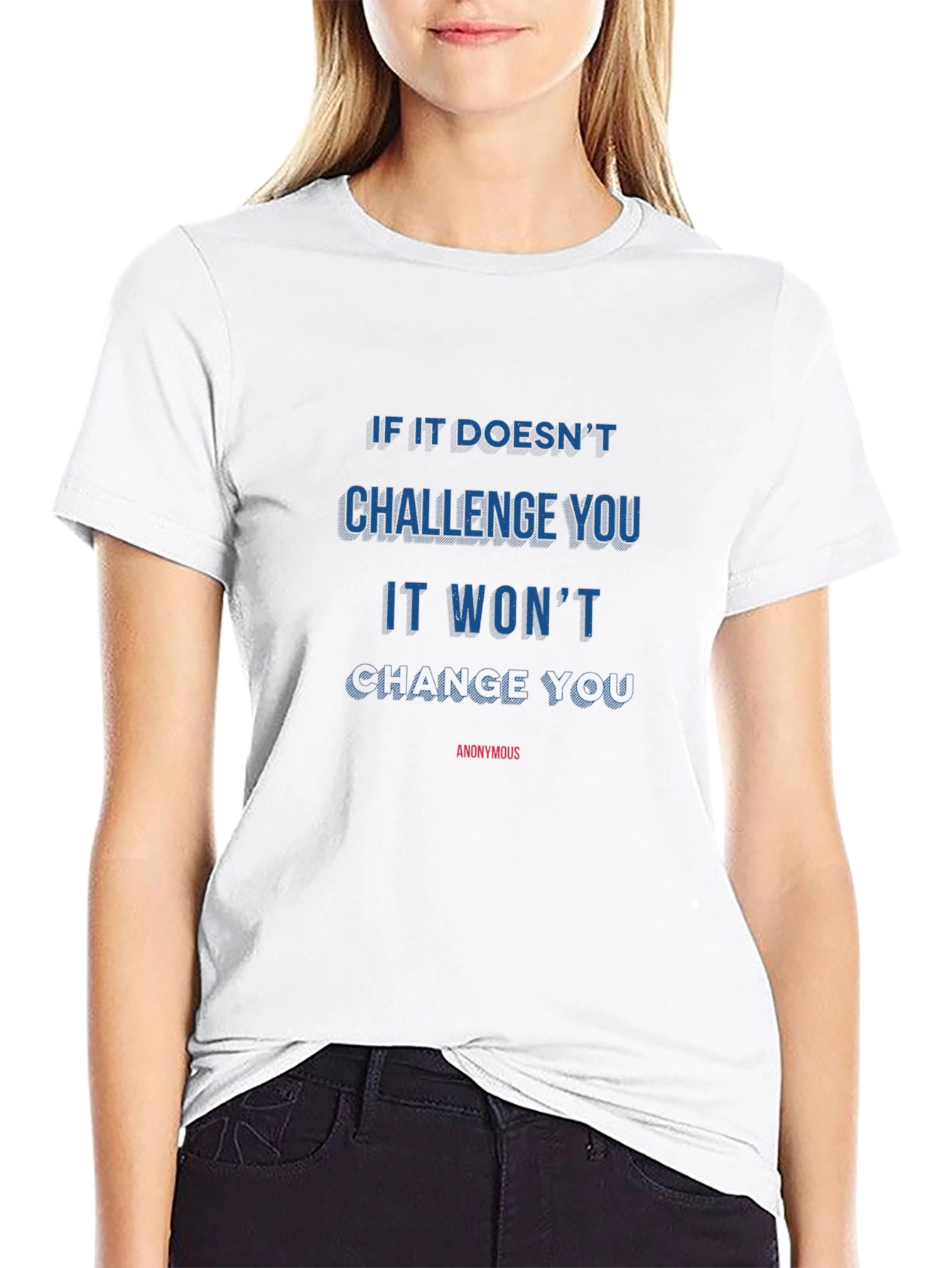 Motivational Graphic Tee - Challenge and Change
