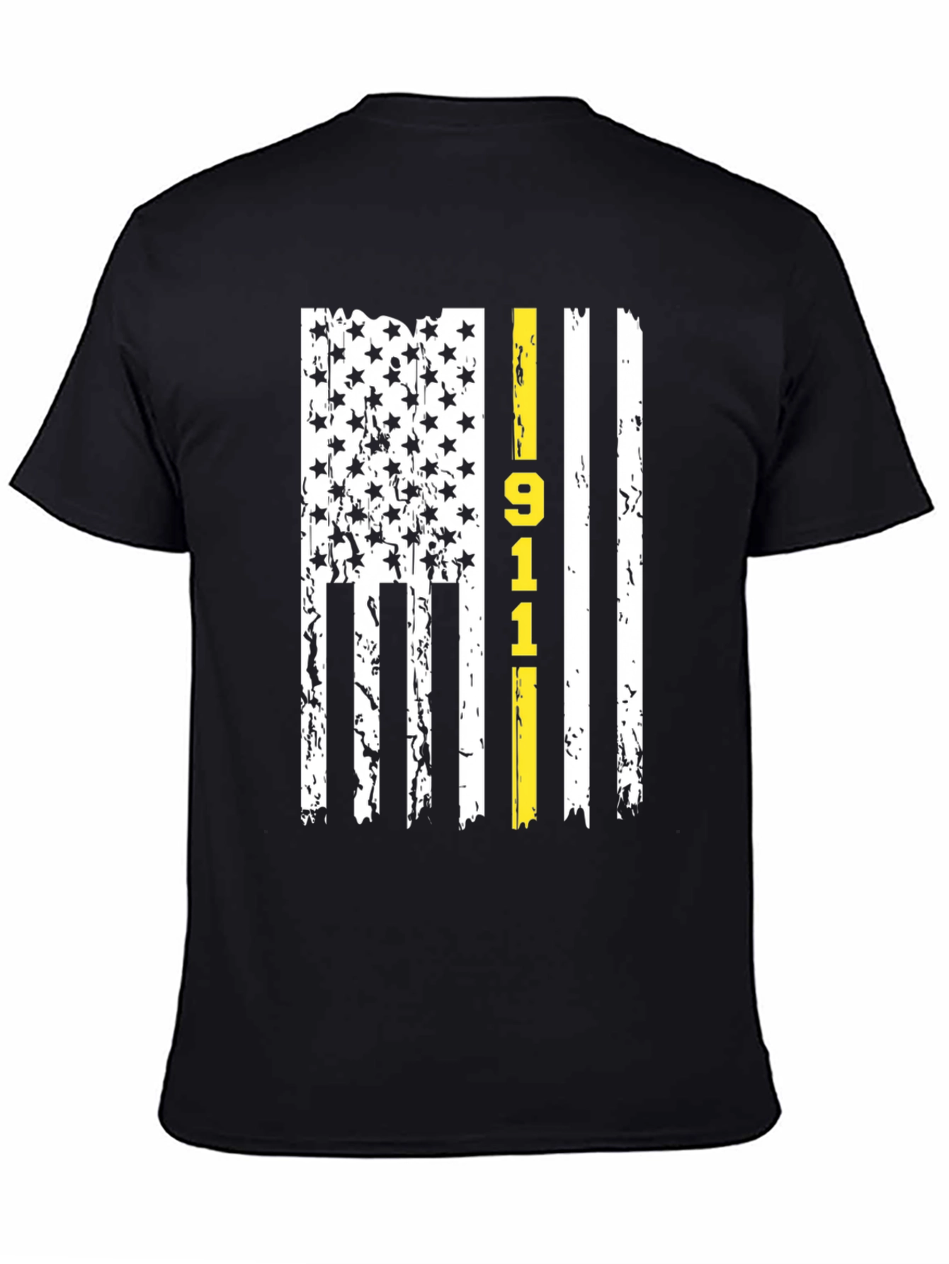 911 Dispatcher Thin Yellow Line American Flag T-Shirt