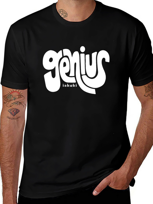Genius Black Graphic T-Shirt | Iakuki