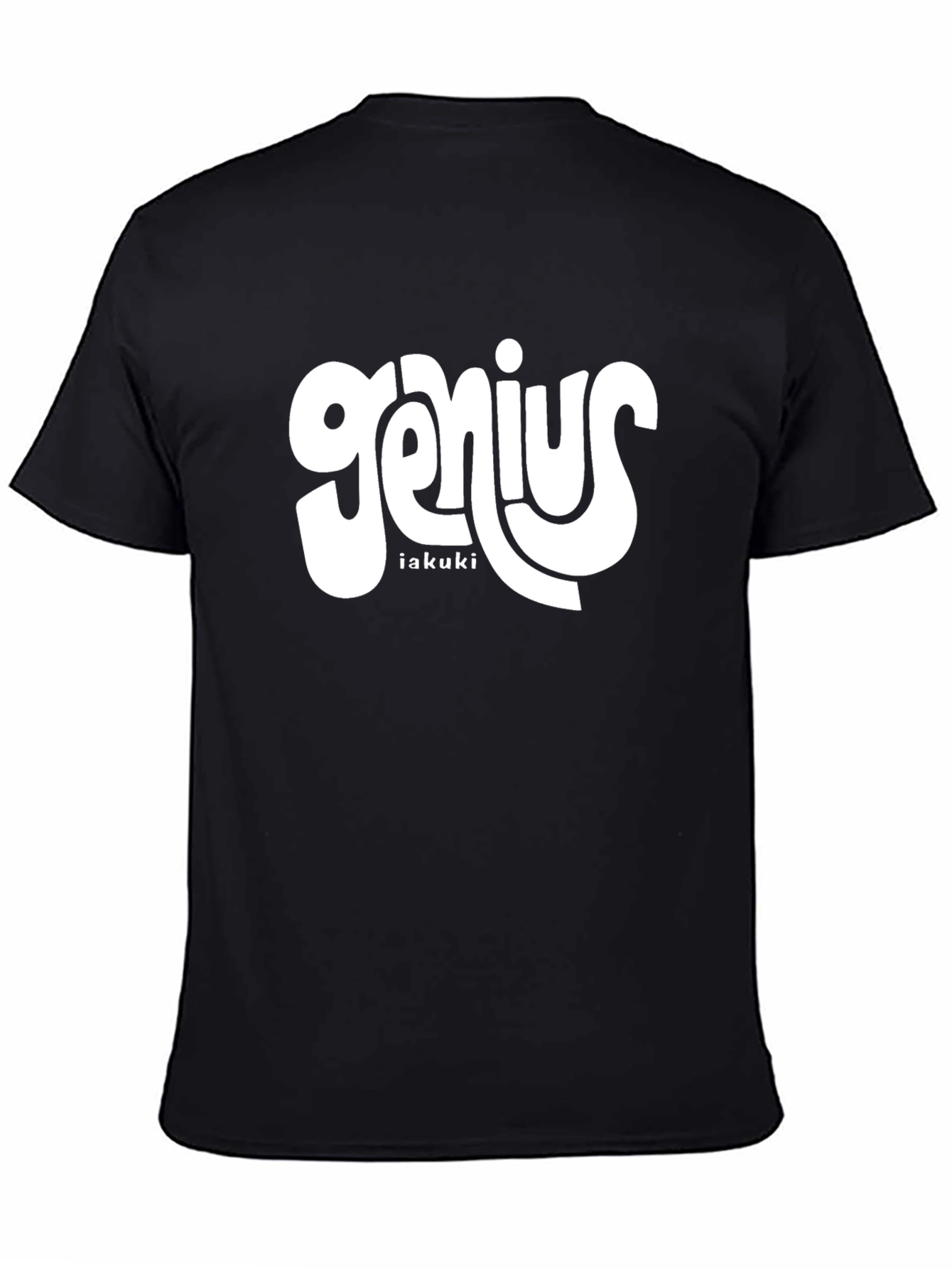Genius Black Graphic T-Shirt | Iakuki