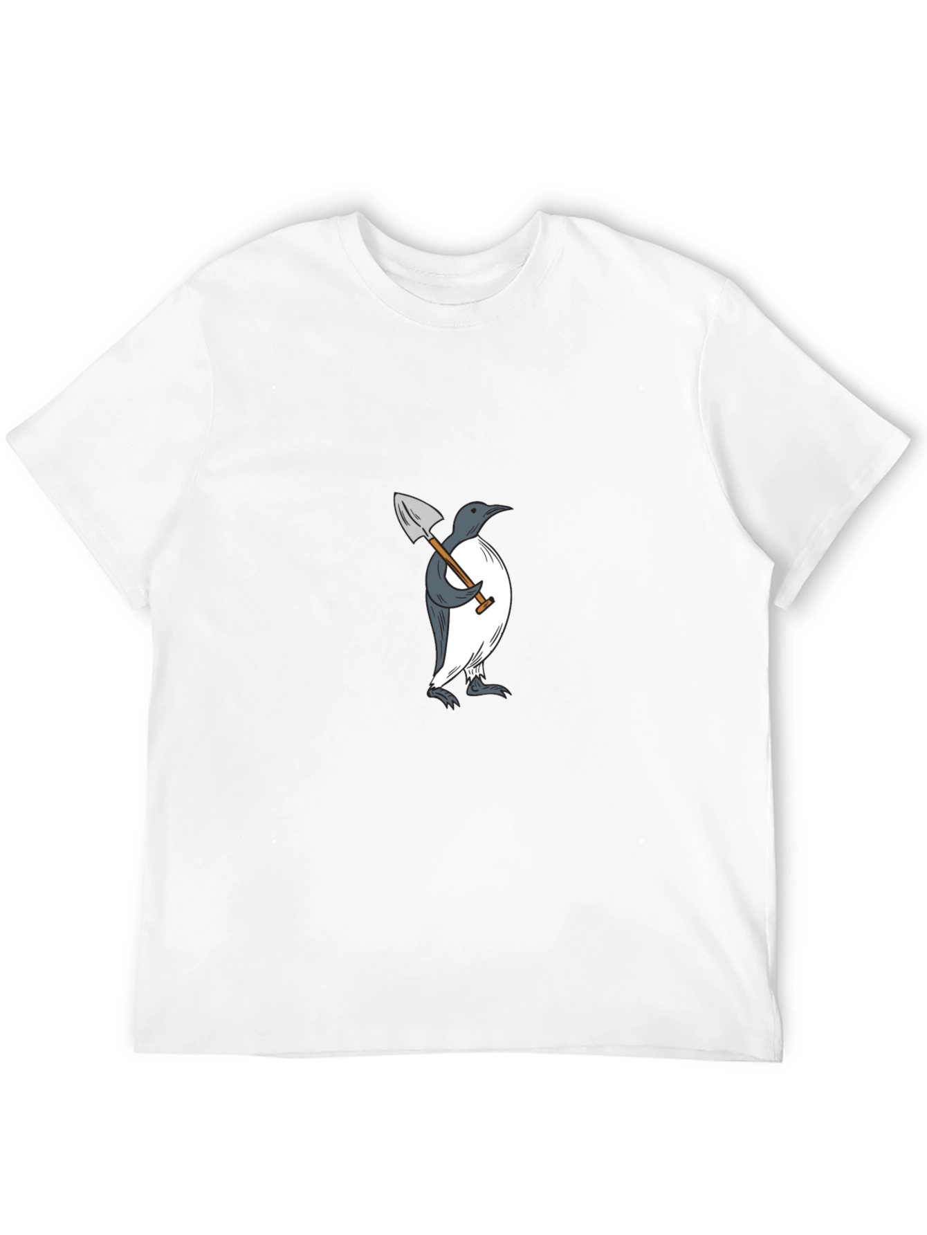 Penguin Shovel Graphic T-Shirt