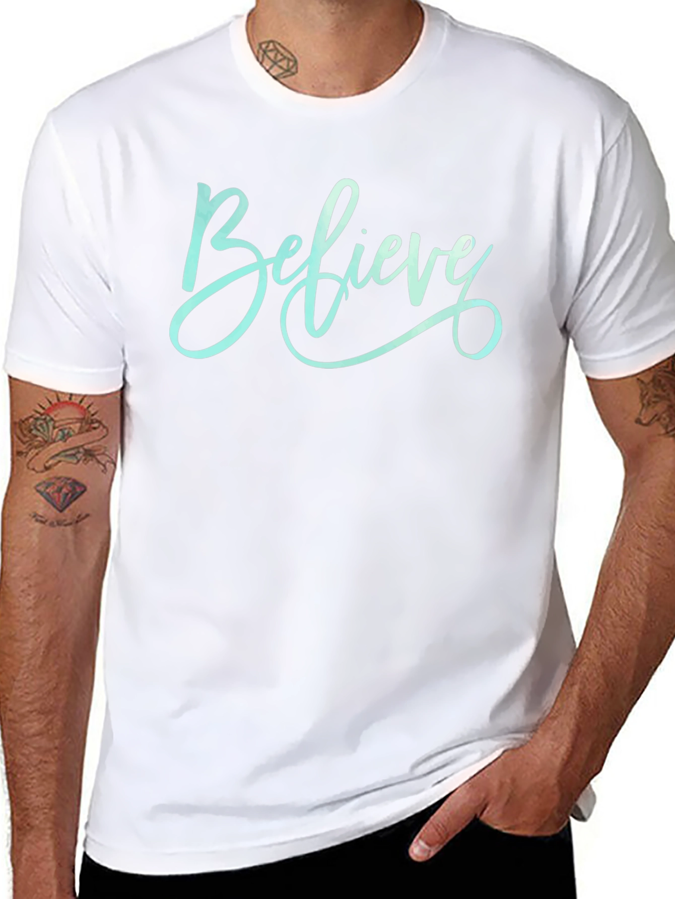 Believe Graphic Tee - Stylish Comfort