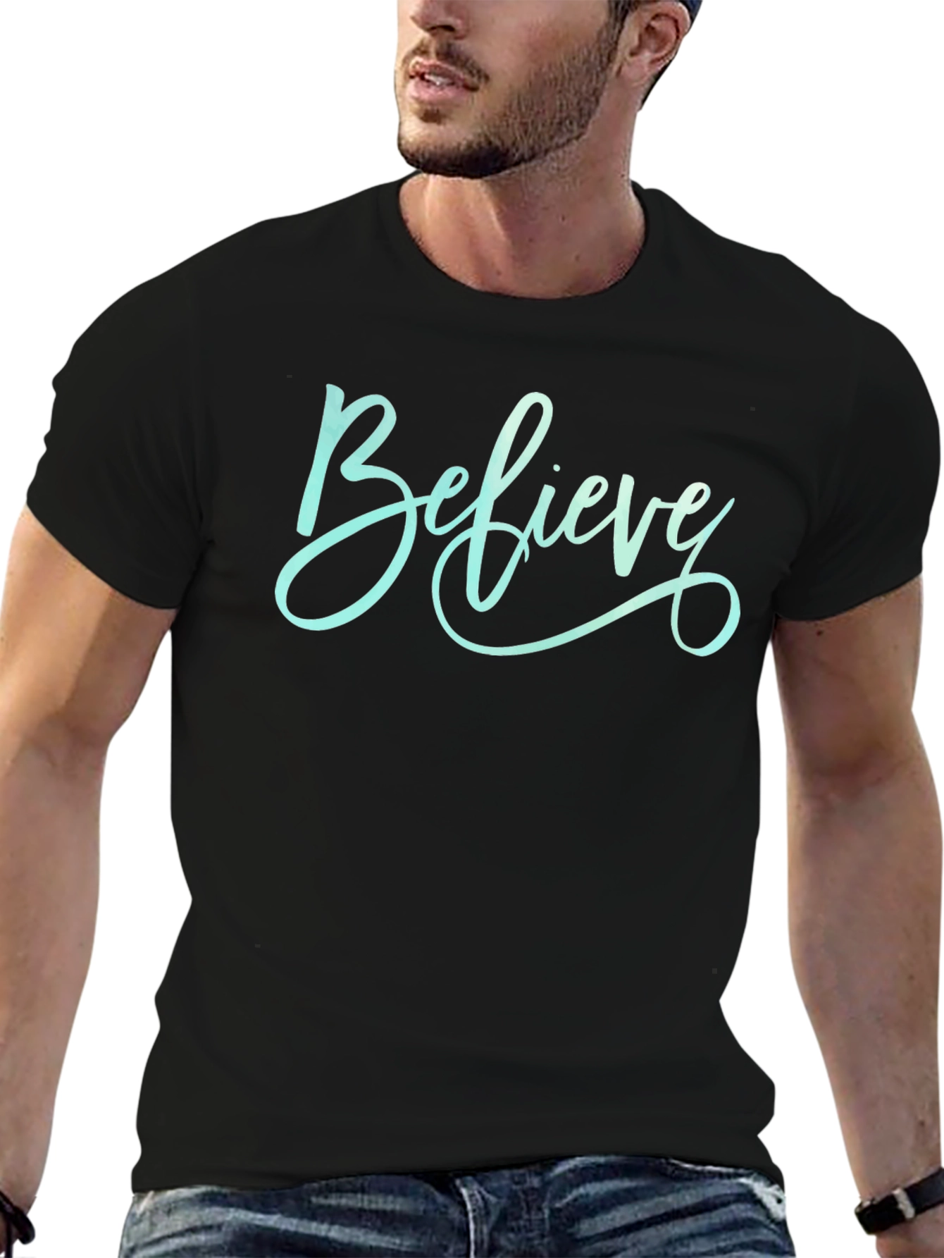 Believe Graphic Tee - Stylish Comfort