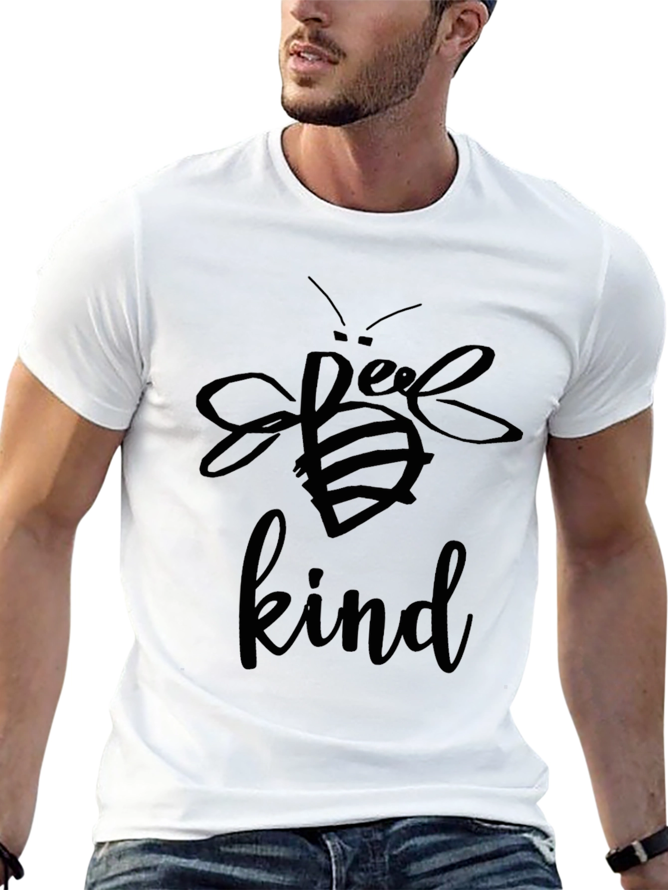 Bee Kind Graphic Tee - Positive Message Shirt