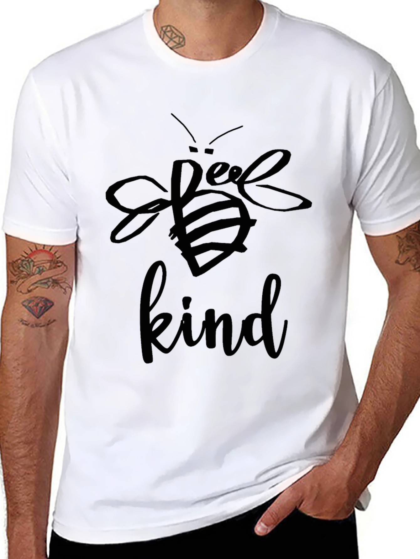 Bee Kind Graphic Tee - Positive Message Shirt