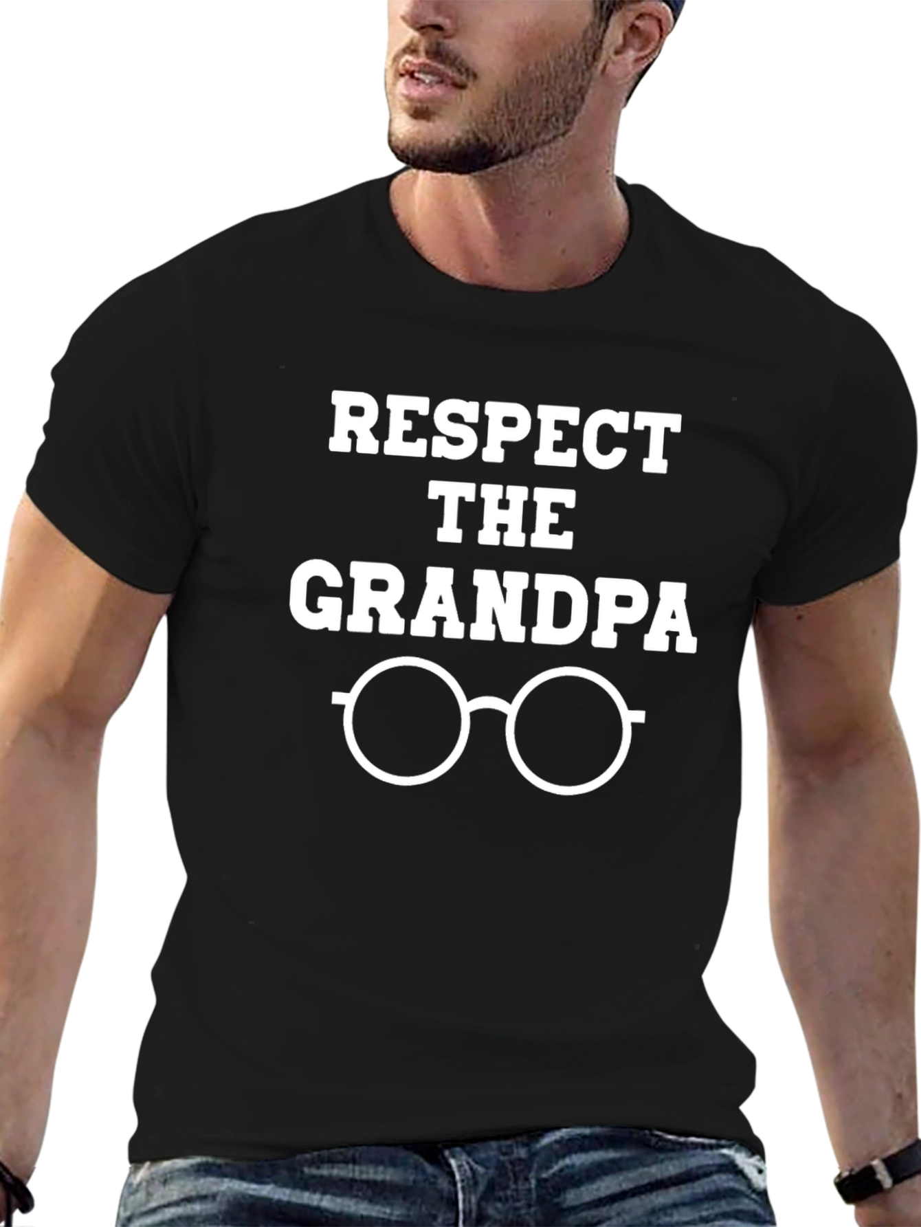 Respect the Grandpa T-Shirt - Novelty Graphic Tee