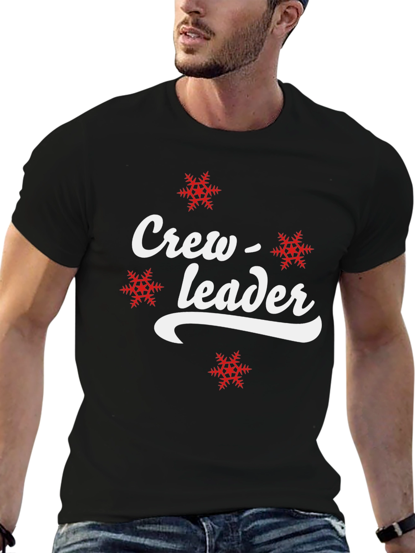 Crew Leader Snowflake Graphic T-Shirt