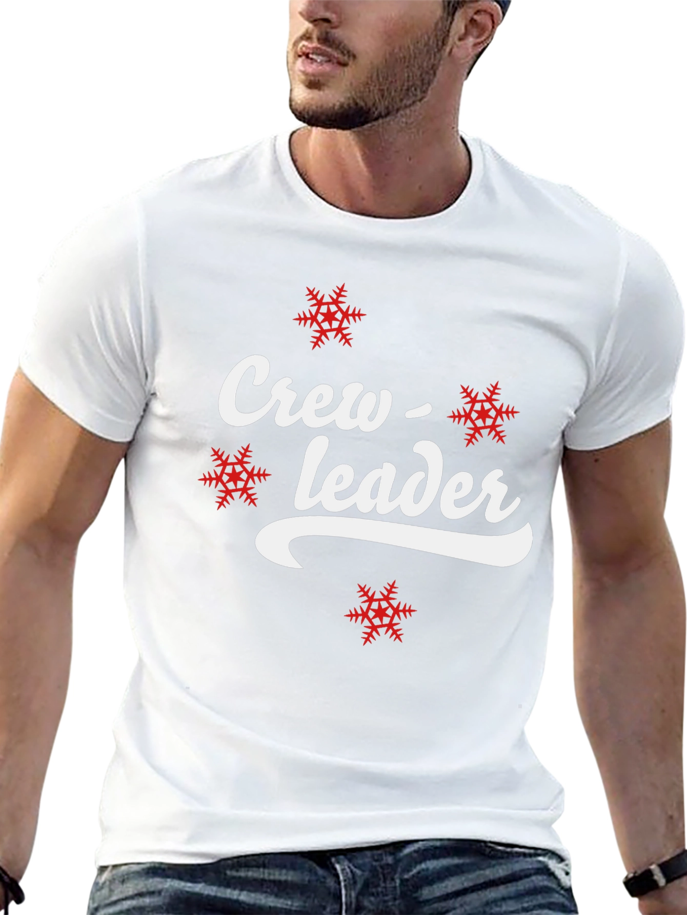 Crew Leader Snowflake Graphic T-Shirt