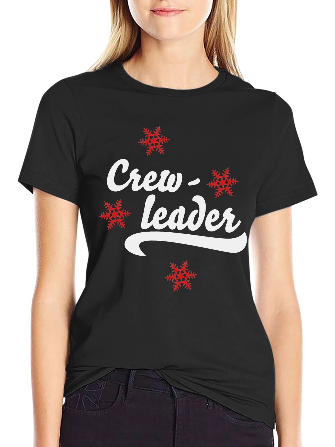 Crew Leader Snowflake Graphic T-Shirt