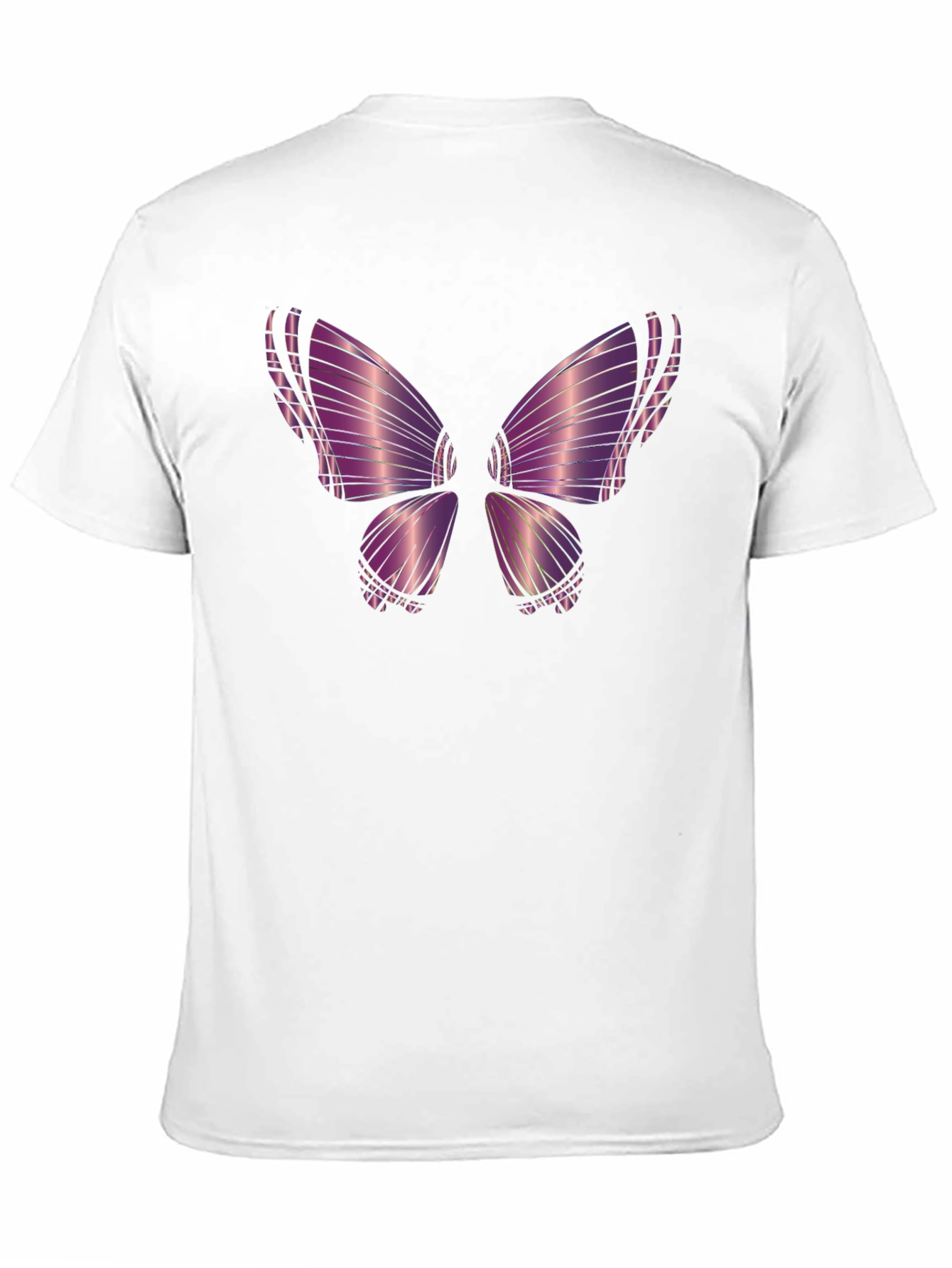 Purple Butterfly Graphic Tee - Stylish Mens T-Shirt