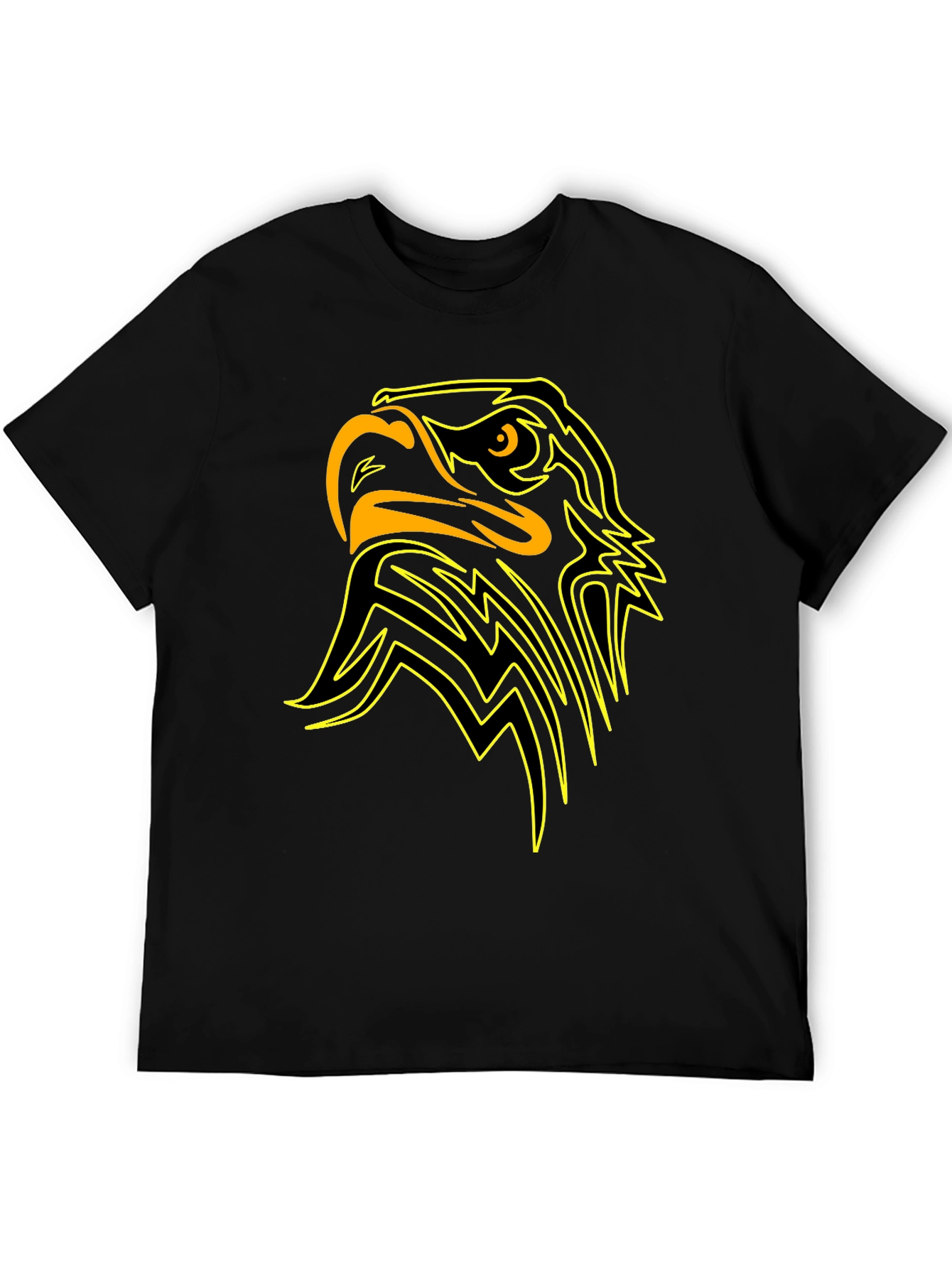 Bold Eagle Graphic Tee - Black