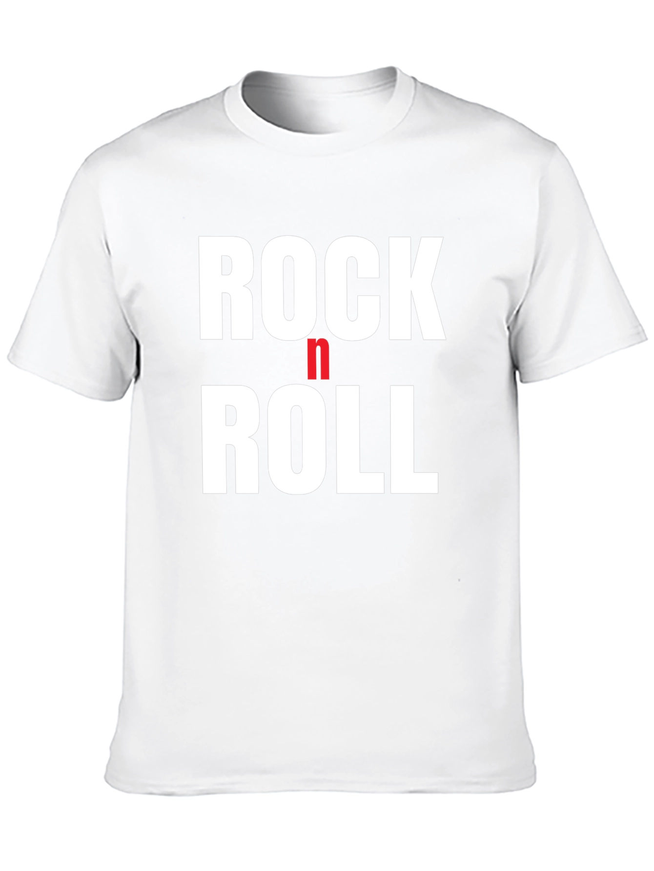 Rock n Roll Graphic Tee - Black Cotton T-Shirt