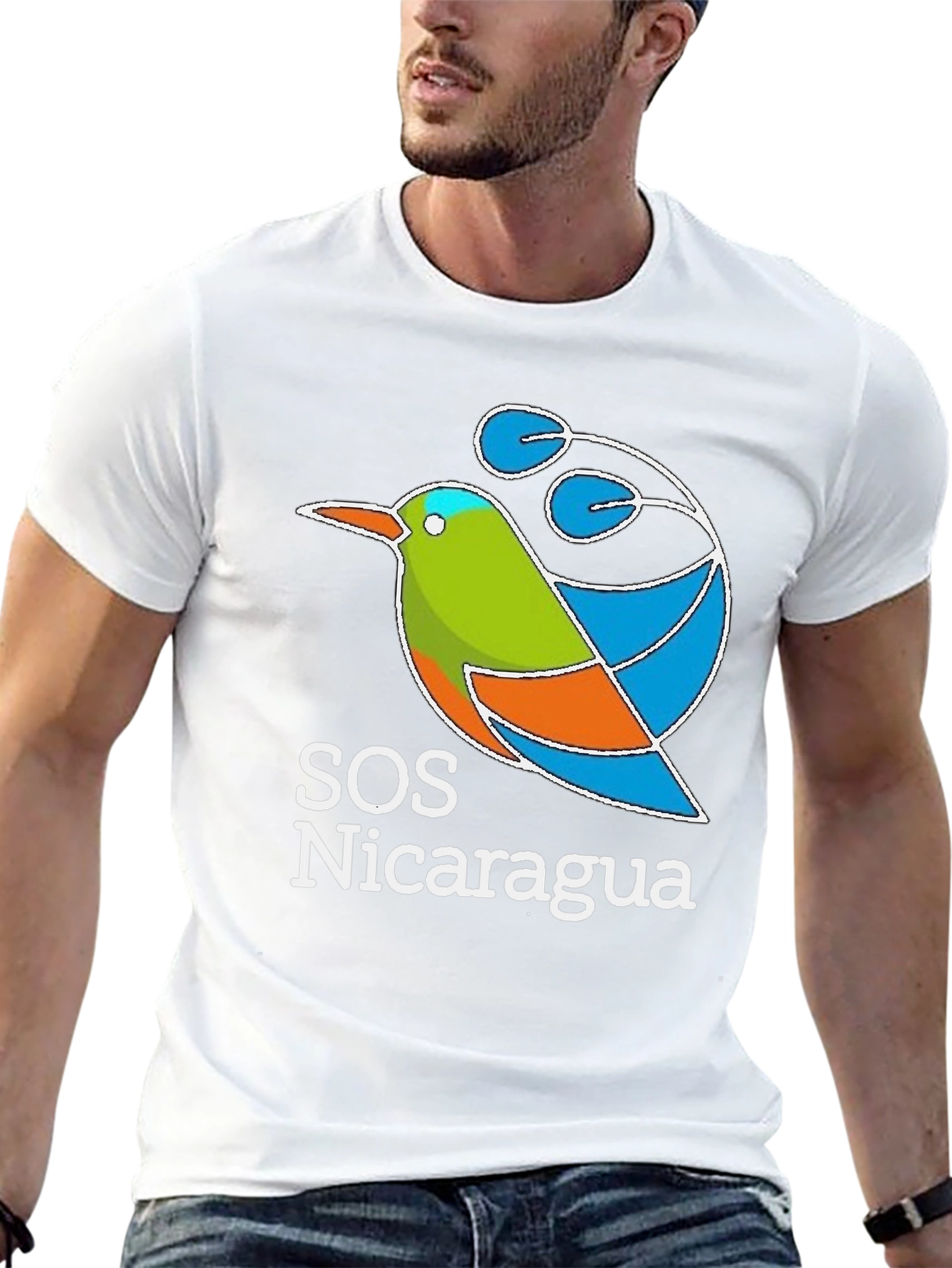 SOS Nicaragua T-Shirt - Bird Design