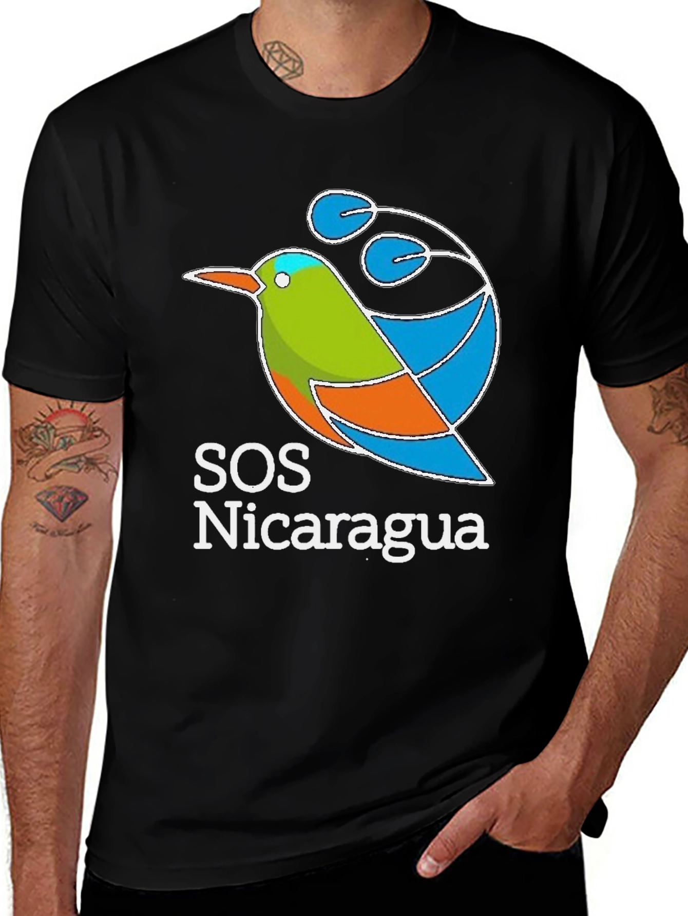 SOS Nicaragua T-Shirt - Bird Design