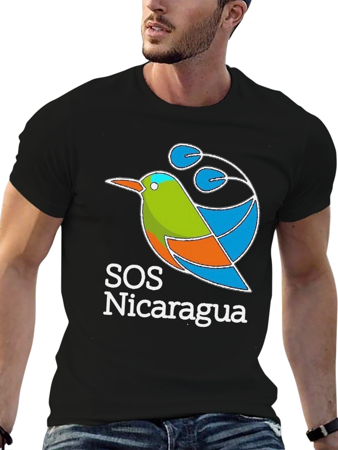 SOS Nicaragua T-Shirt - Bird Design