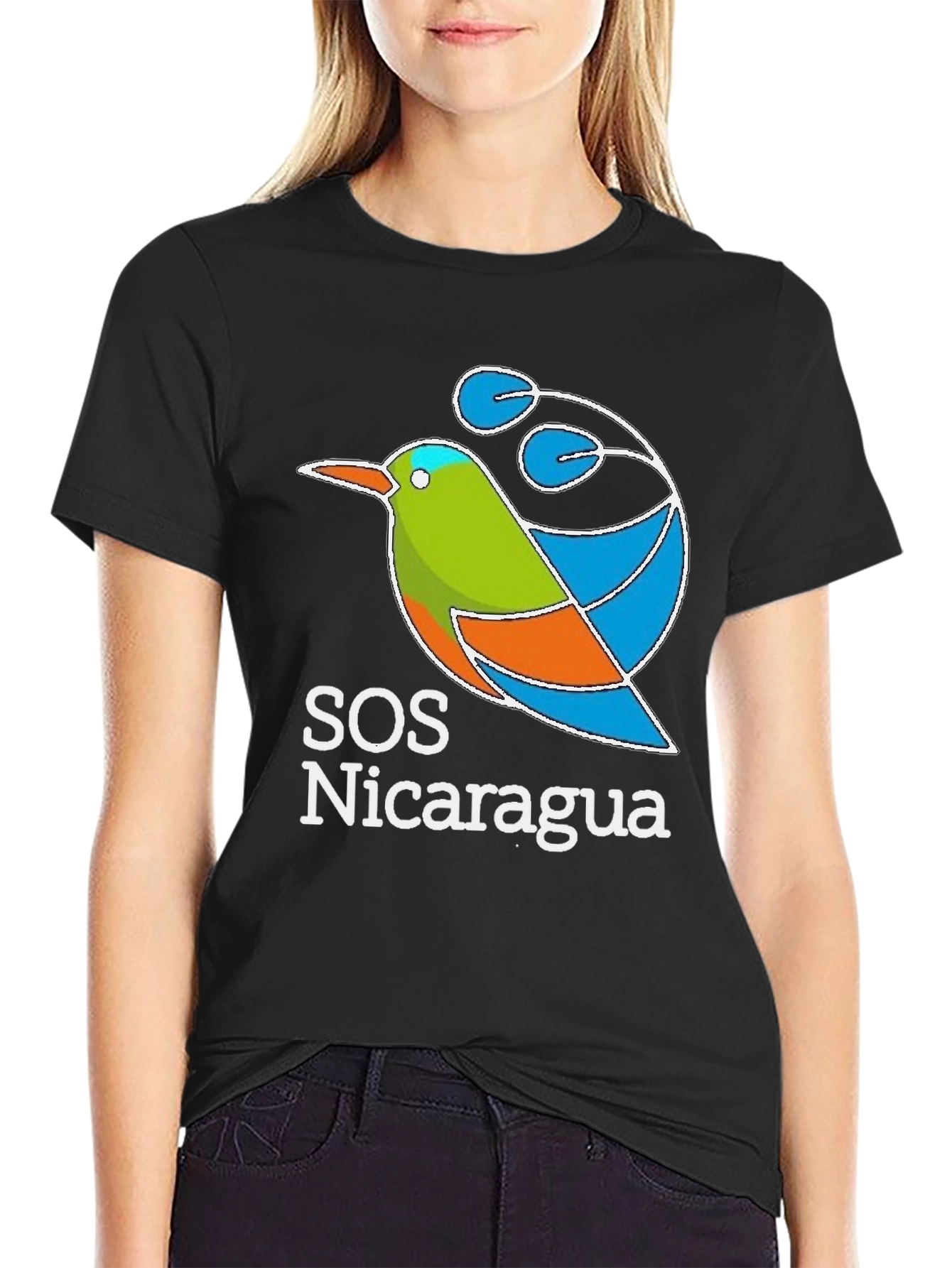 SOS Nicaragua T-Shirt - Bird Design