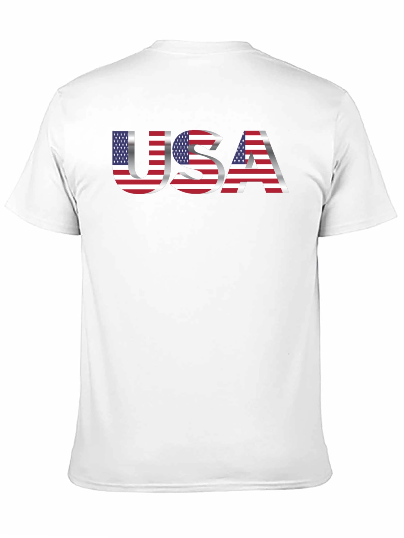 USA Flag Graphic Tee - Patriotic Mens T-Shirt